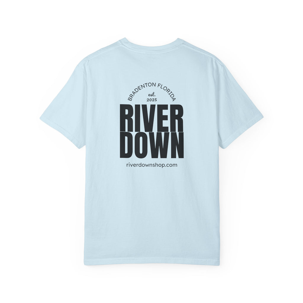 101 - Tee Multi Colors Monogram R|D River Down Shop Classic Tee — Minimalist Initials T-Shirt
