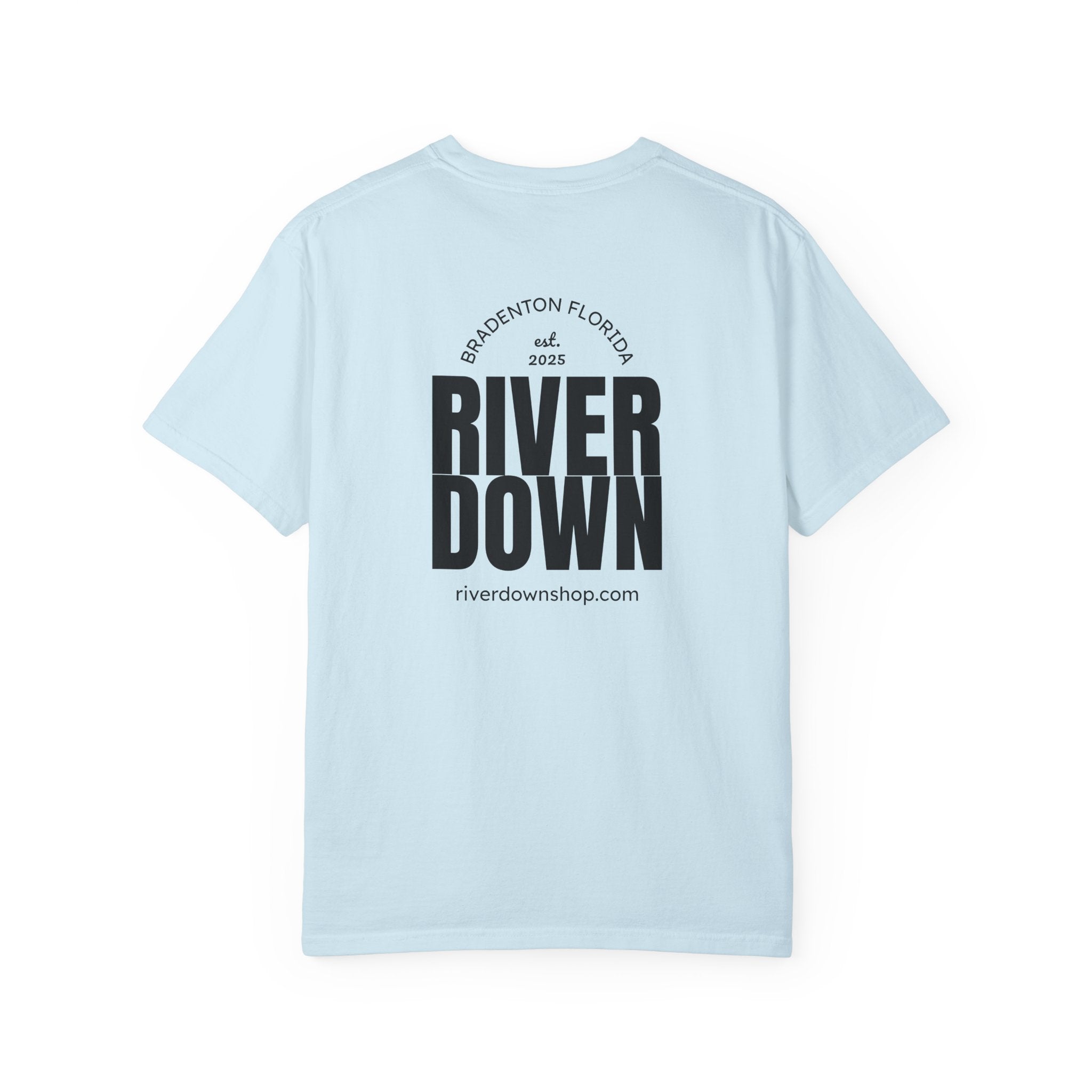 101 - Tee Multi Colors Monogram R|D River Down Shop Classic Tee — Minimalist Initials T-Shirt