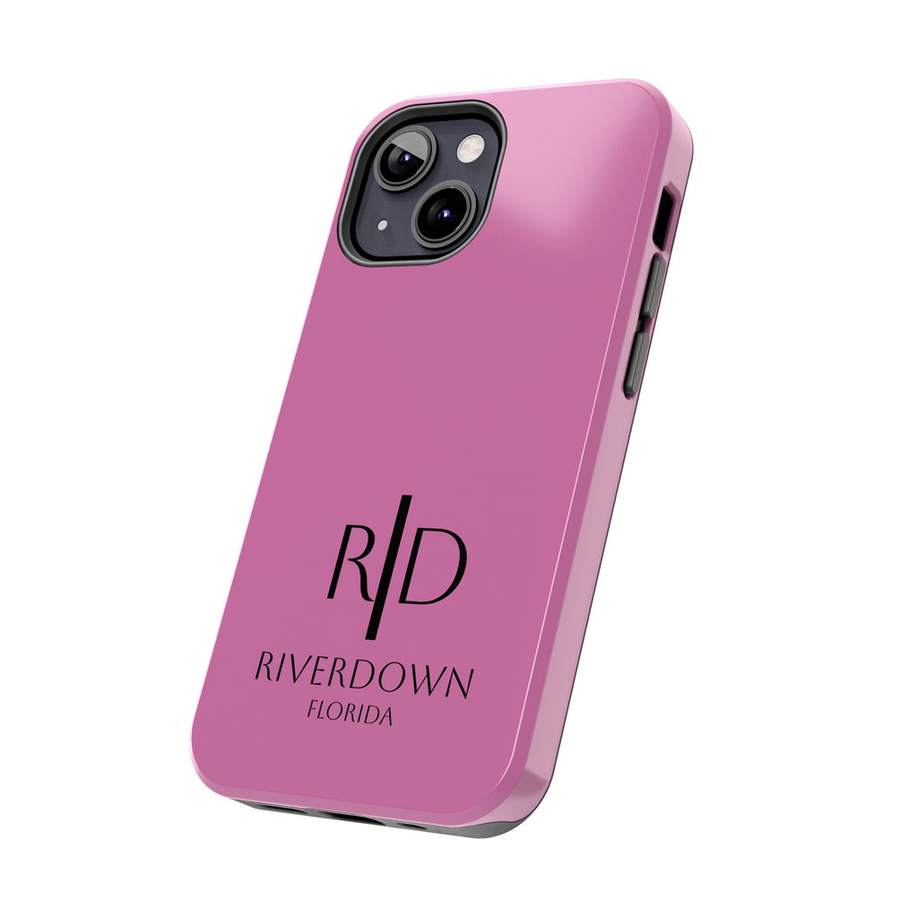 924 - Phone Case Pink Peddle — Durable Protective Phone Cover with Monogram Logo