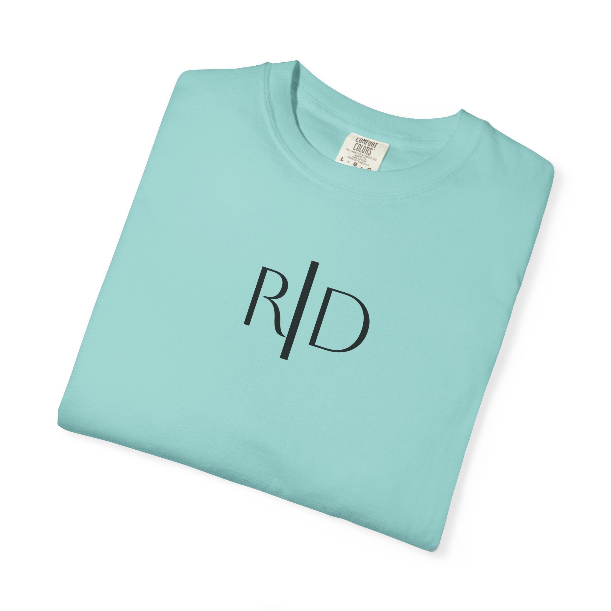 101 - Tee Multi Colors Monogram R|D River Down Shop Classic Tee — Minimalist Initials T-Shirt