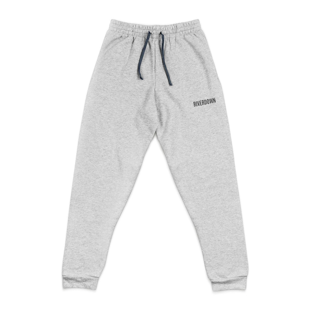 6 - Embroidered Cozy Joggers — Minimal Script Logo Sweatpants