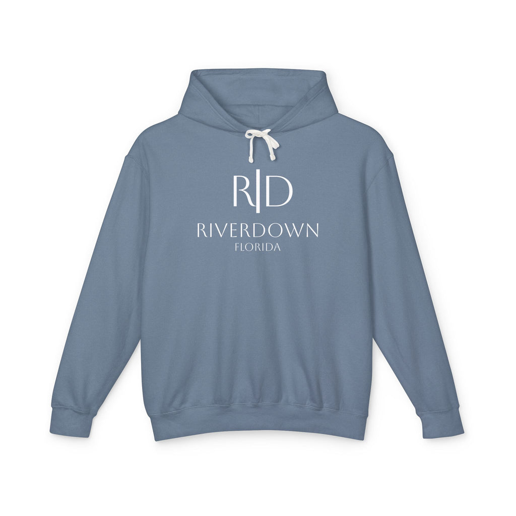 4 - Hoodie Multi Colors Coastal Logo Hoodie — Lightweight Pastel Blue Sweatshirt