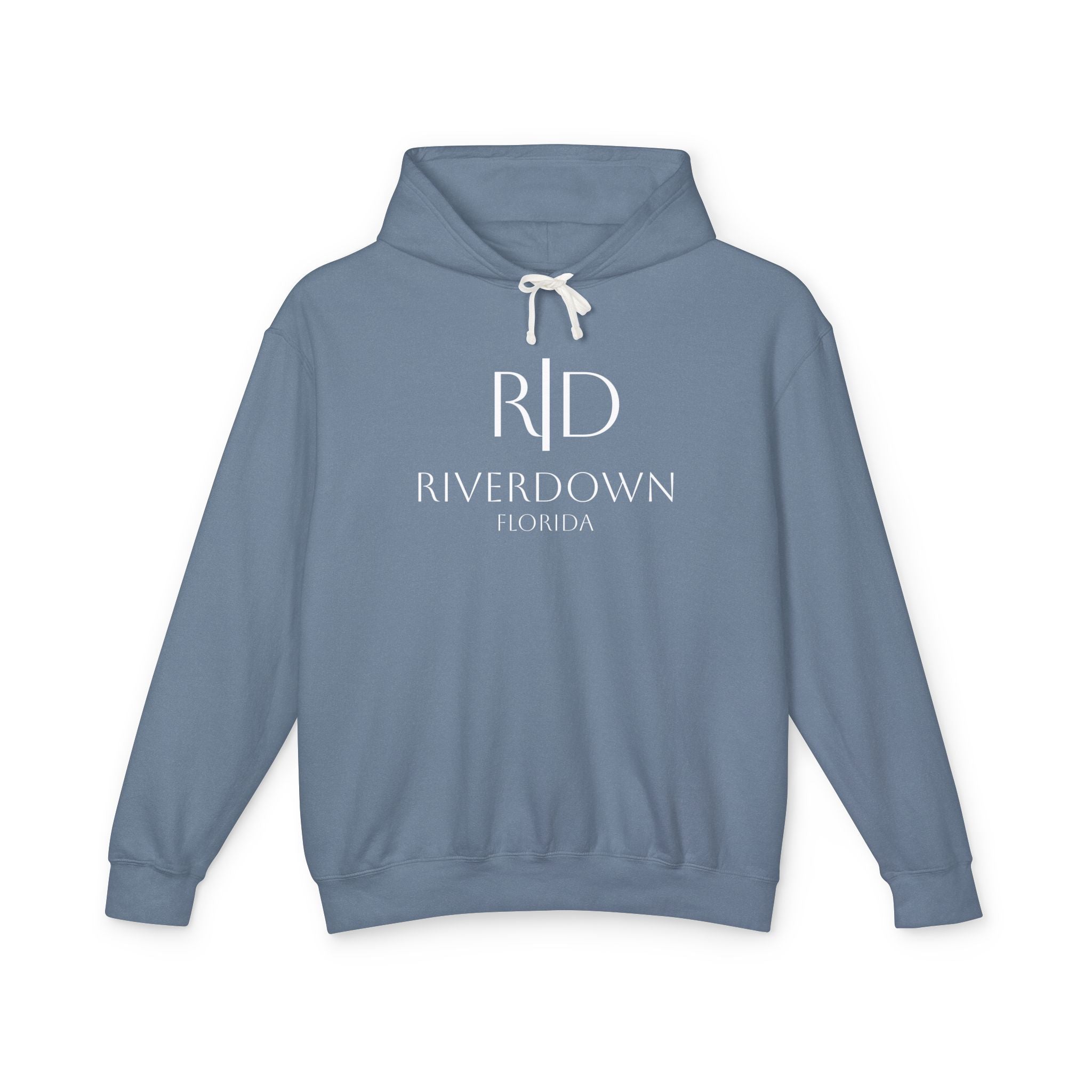 4 - Hoodie Multi Colors Coastal Logo Hoodie — Lightweight Pastel Blue Sweatshirt