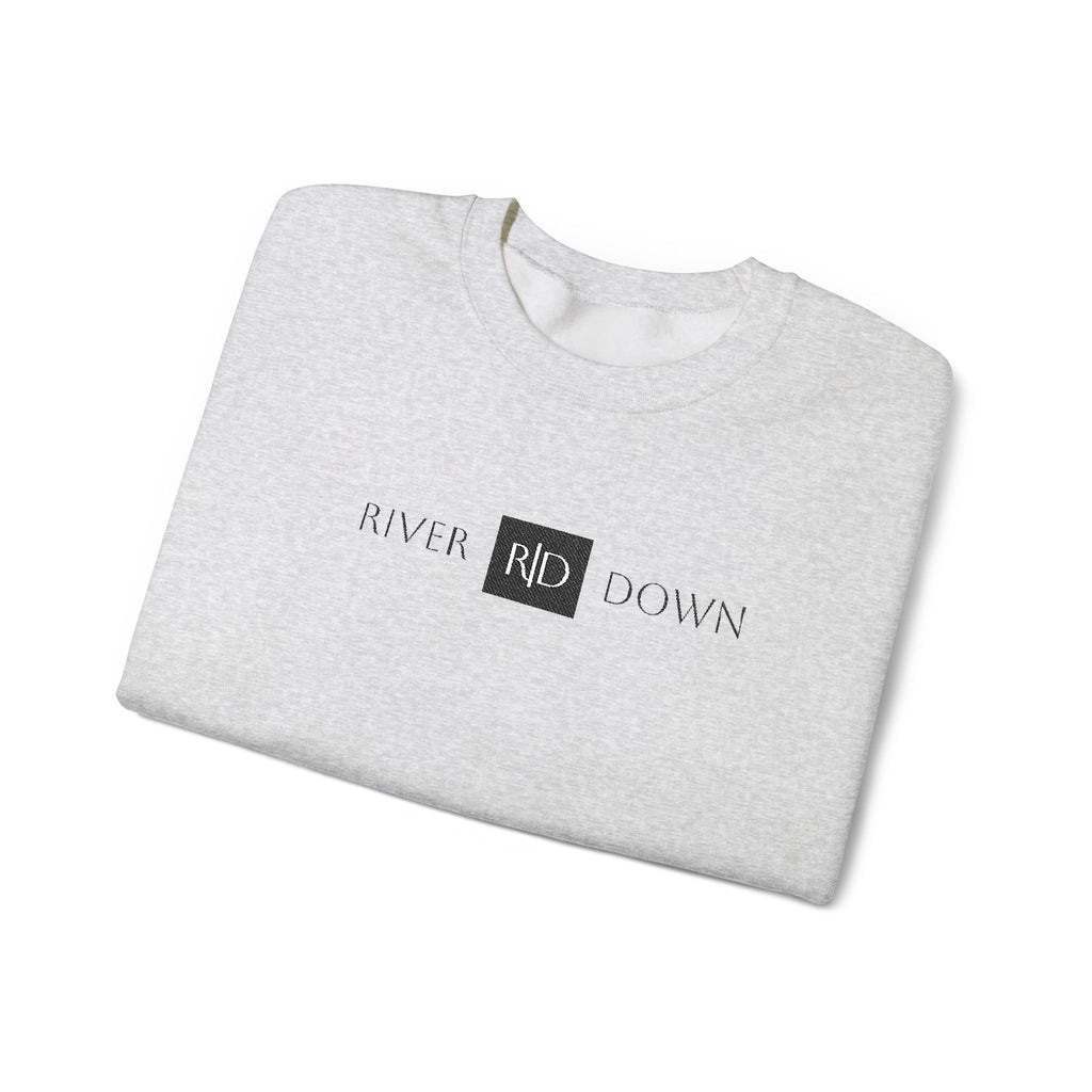 3 - Sweatshirt Embroidered Square RD Minimal Graphic Crewneck Sweatshirt — Small Black Patch Logo