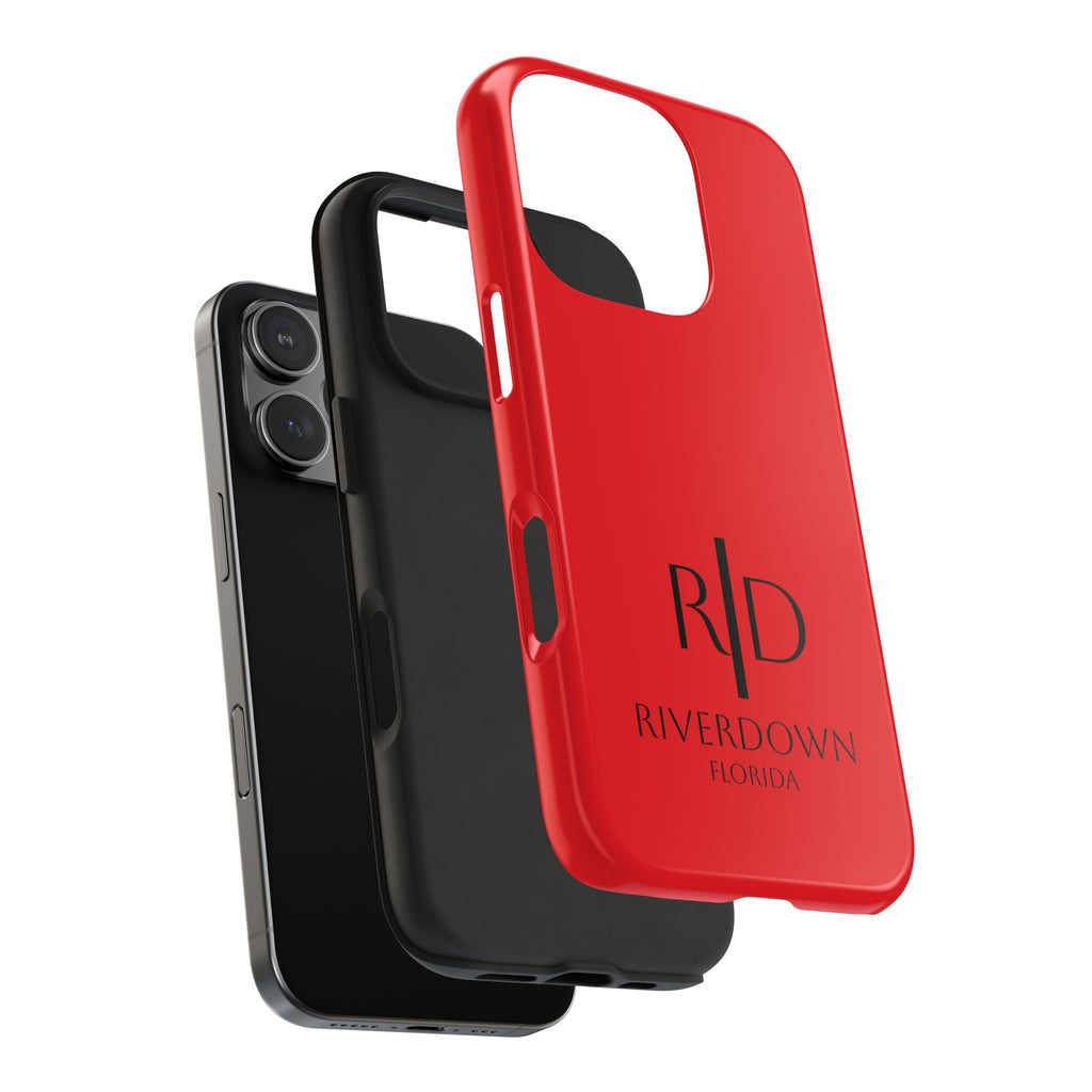 924 - Phone Case Red Berry — Durable Protective Phone Cover with Monogram Logo