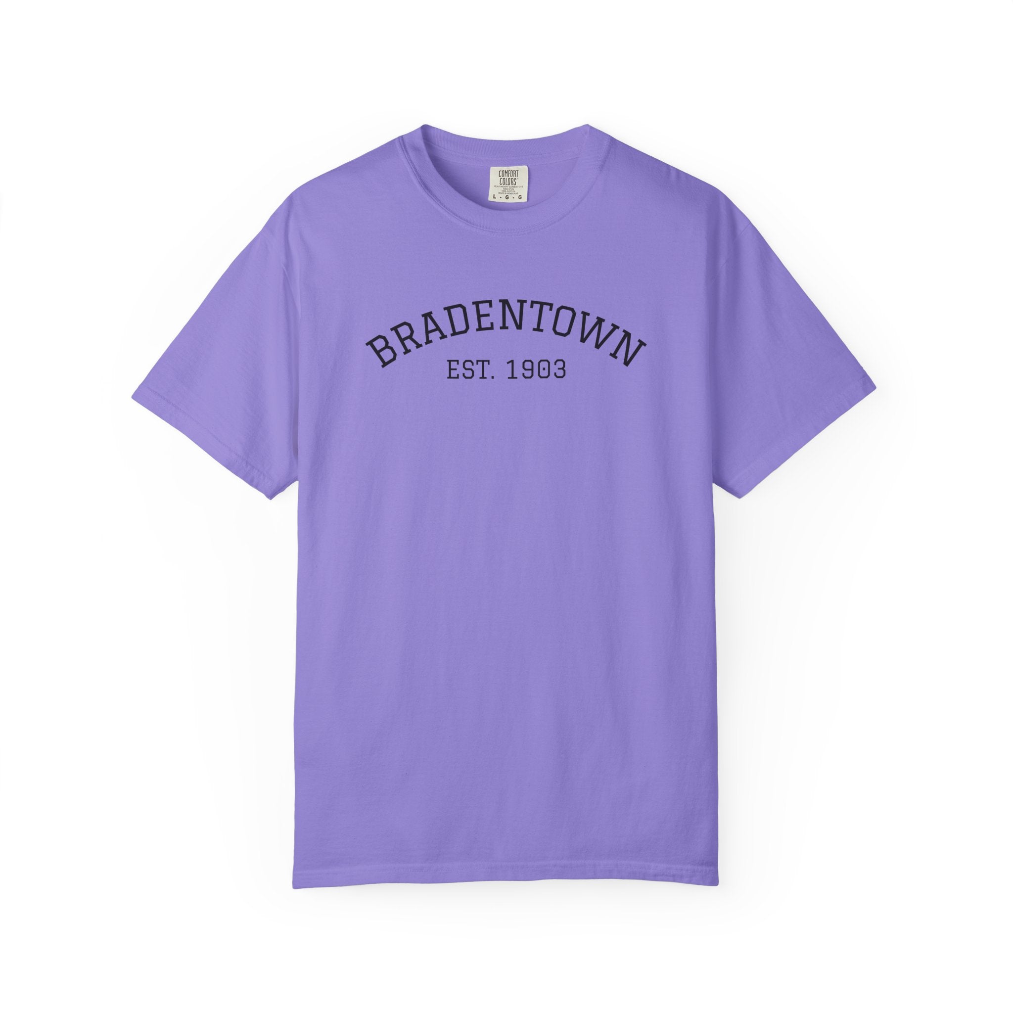 101 -  Tee Multi Colors Bradentown Classic Tee — Minimalist Initials T-Shirt