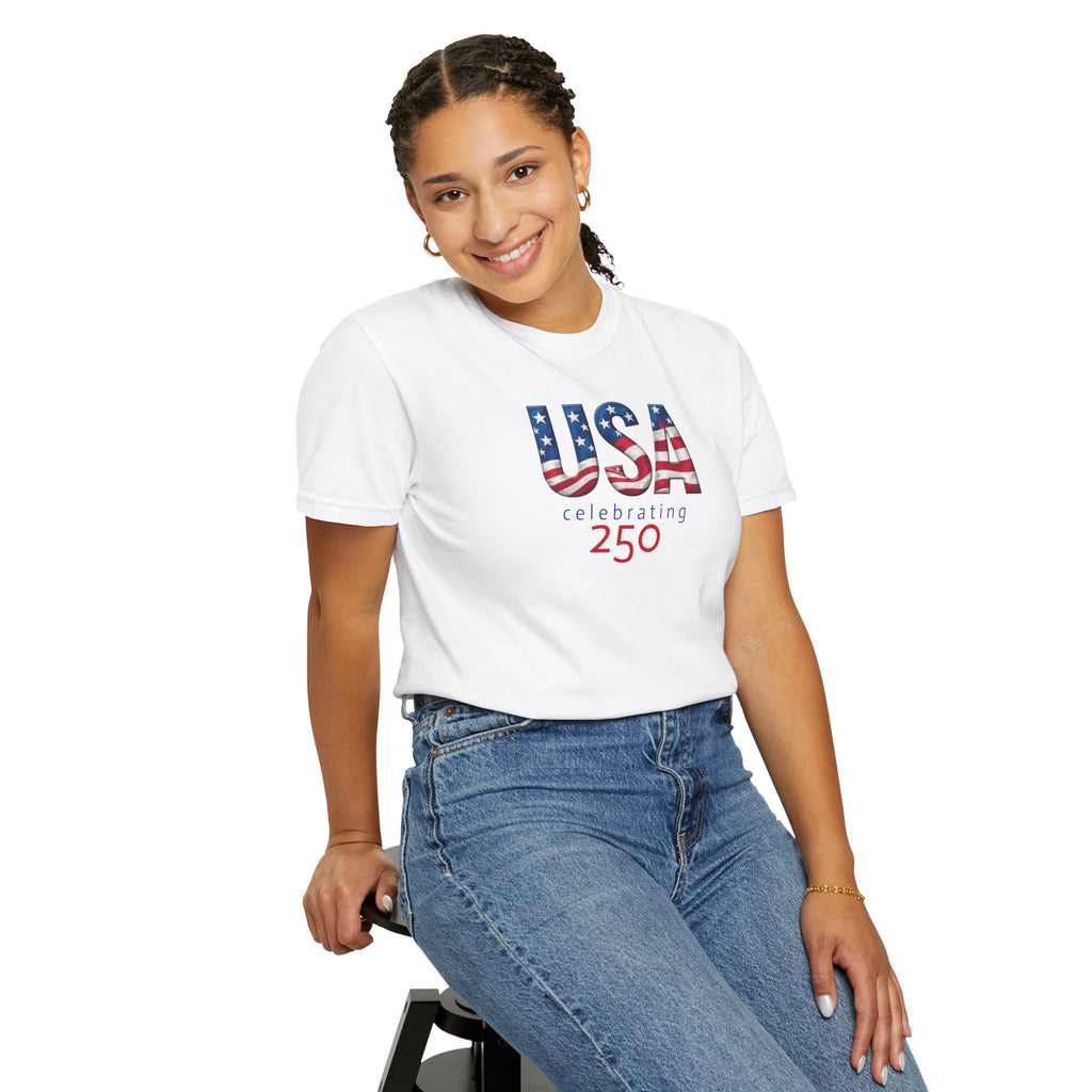 10  - Tee Multi Colors USA Celebrating 250 - T-Shirt