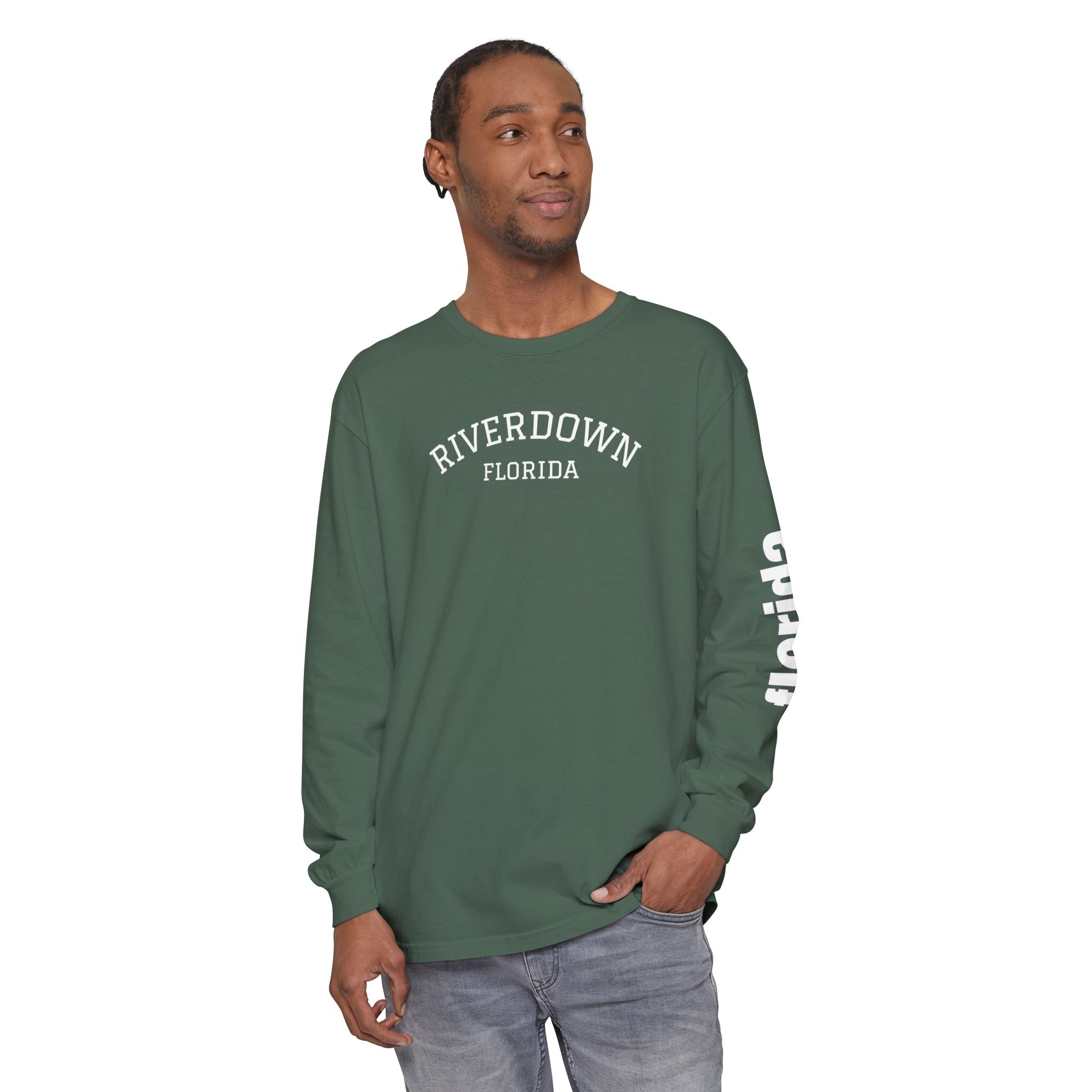 2 - Long Sleeve Tee Multi Colors 'R|D' — Florida Sleeve Graphic
