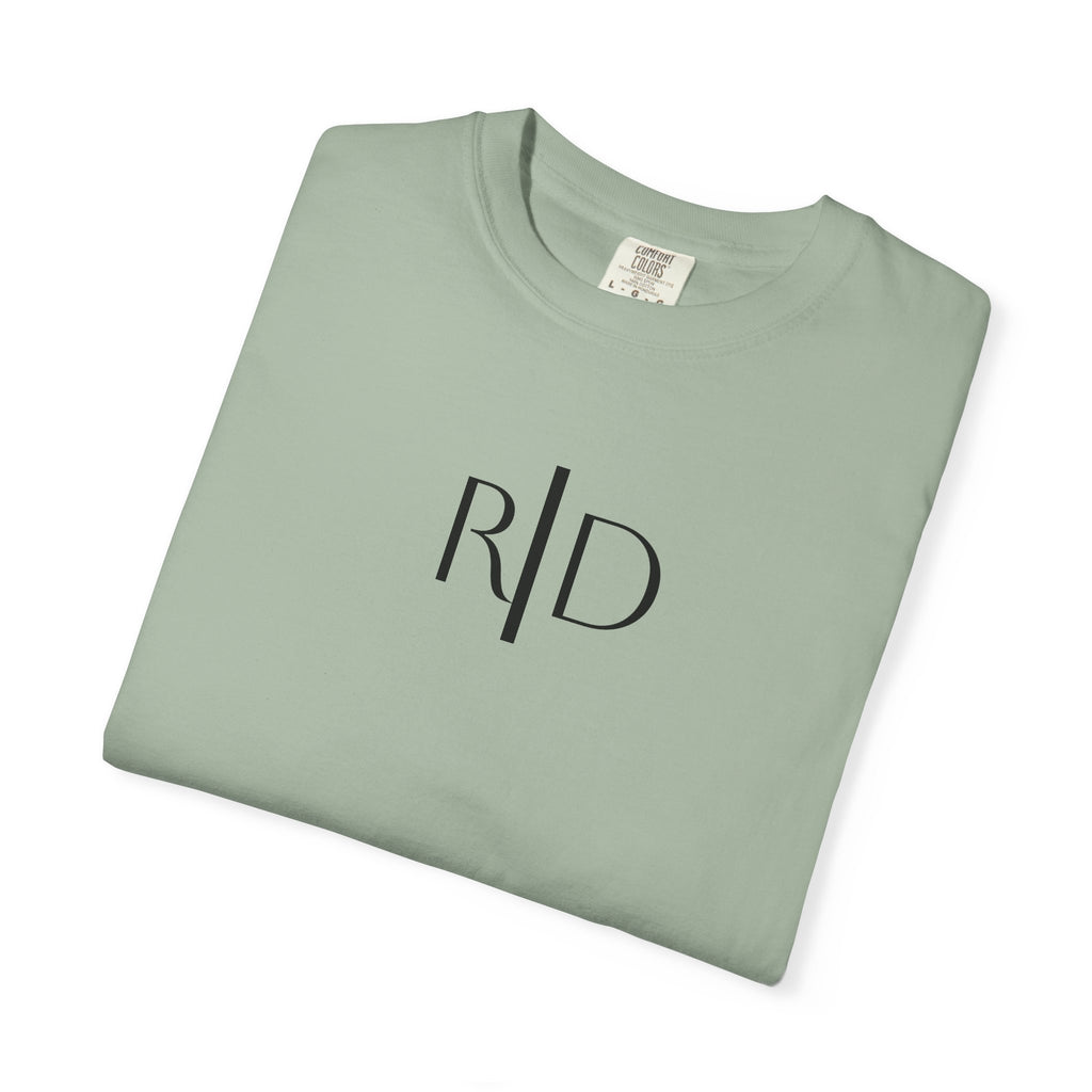 101 - Tee Multi Colors Monogram R|D River Down Shop Classic Tee — Minimalist Initials T-Shirt