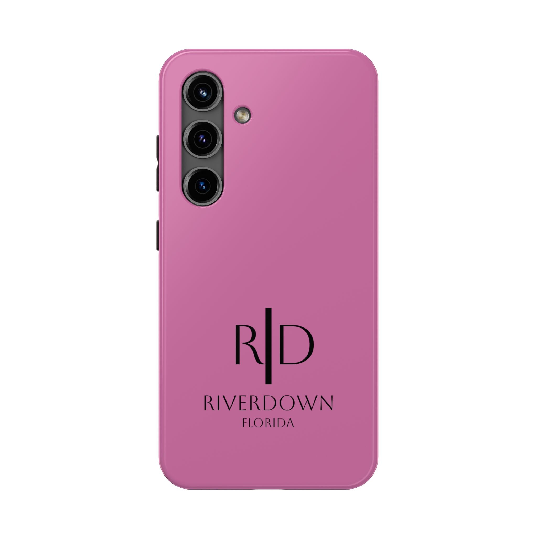 924 - Phone Case Pink Peddle — Durable Protective Phone Cover with Monogram Logo