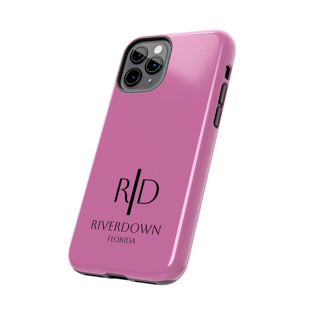 924 - Phone Case Pink Peddle — Durable Protective Phone Cover with Monogram Logo