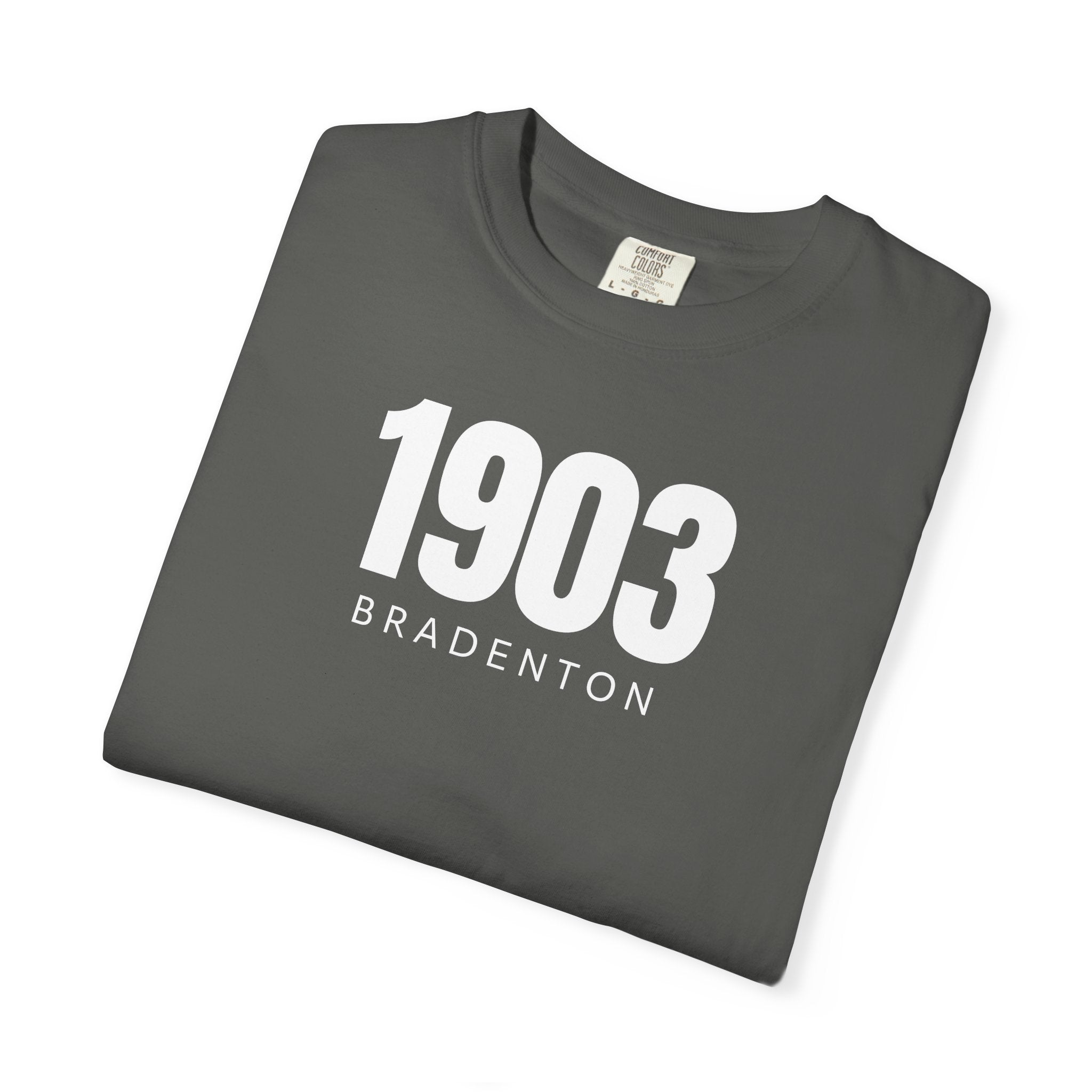 101 - Tee Multi Colors Bradenton 1903 Classic Tee — Minimalist Initials T-Shirt