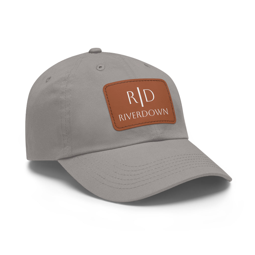 92 - Dad Hat with Leather Patch Multi Color (Rectangle)