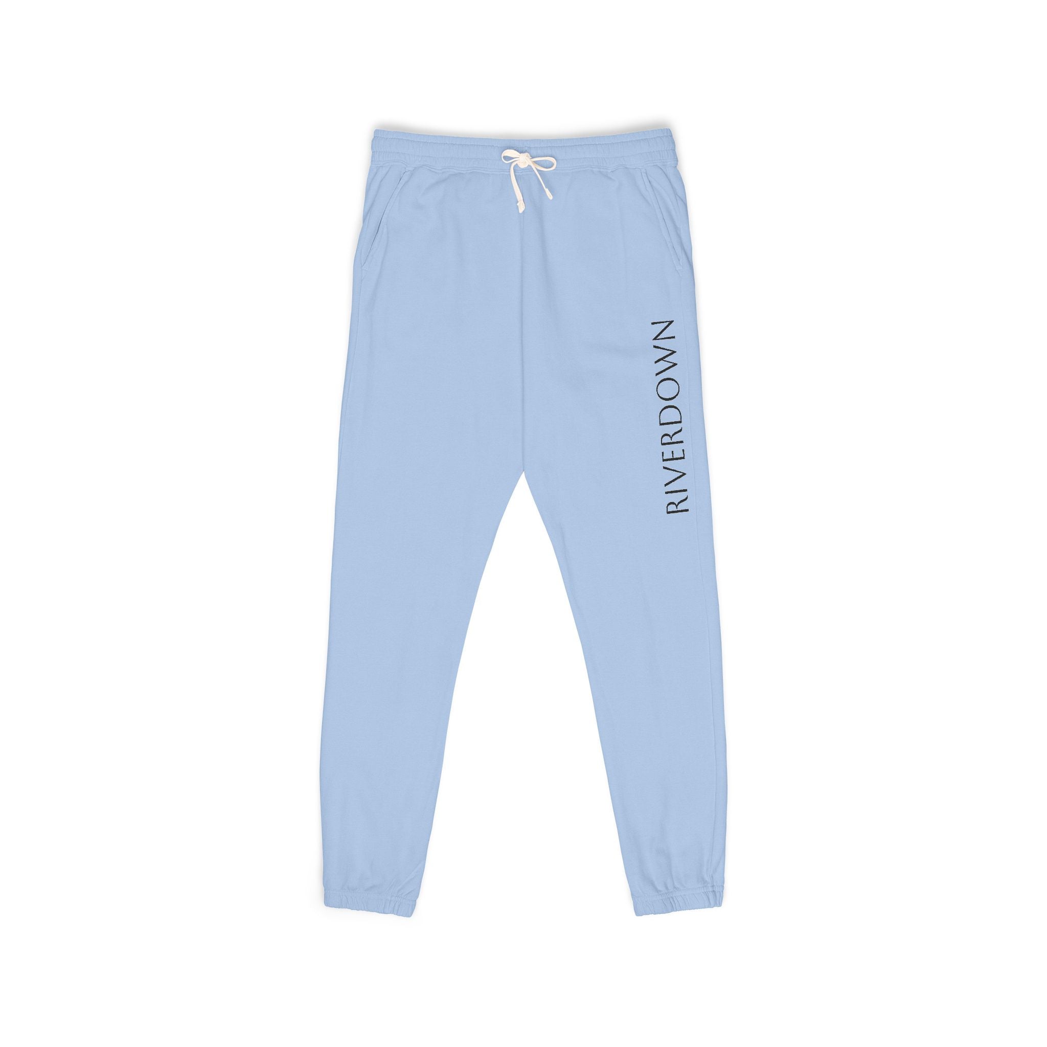 6 - Pants Sweats Vertical 'RIVERDOWN” Graphic Sweatpants — Multi Colors Casual Fleece Joggers