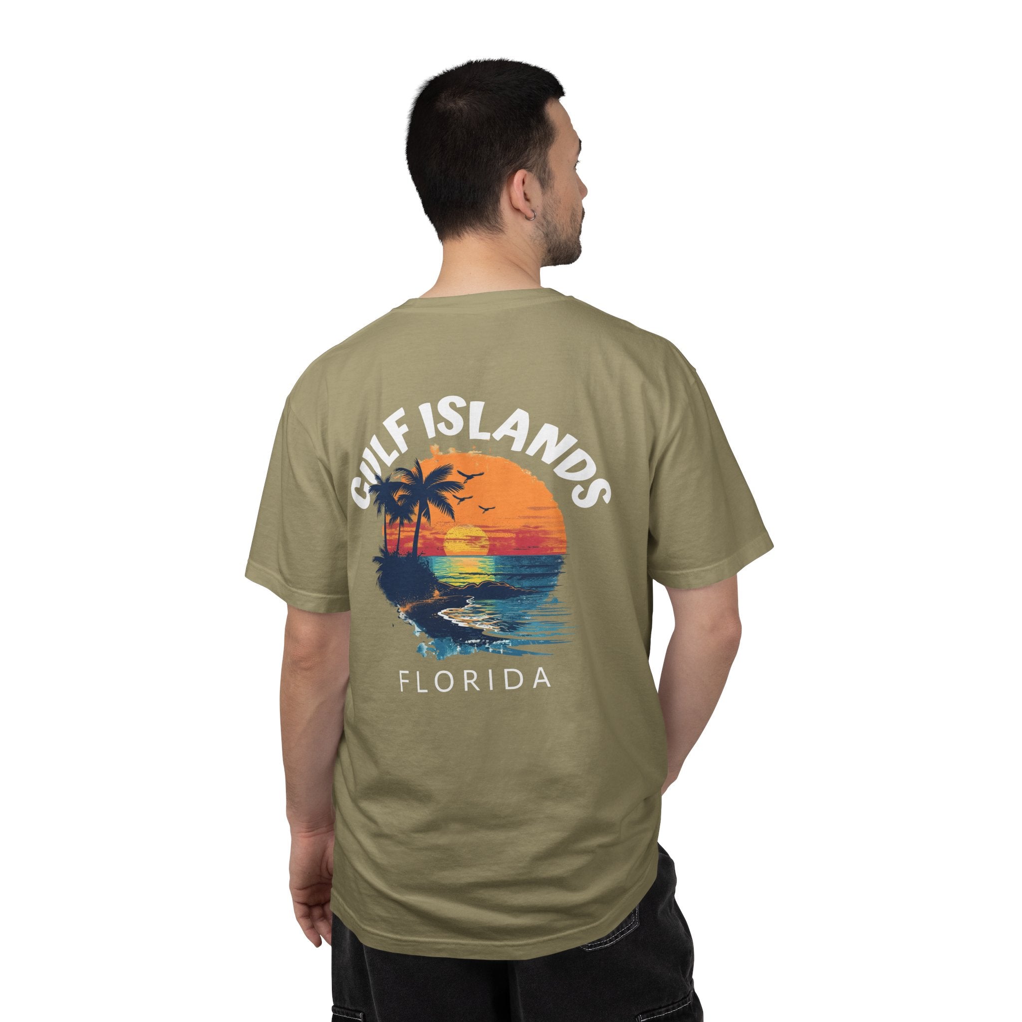 10 - Tee Multi Colors Gulf Islands Minimalist Initials T-Shirt