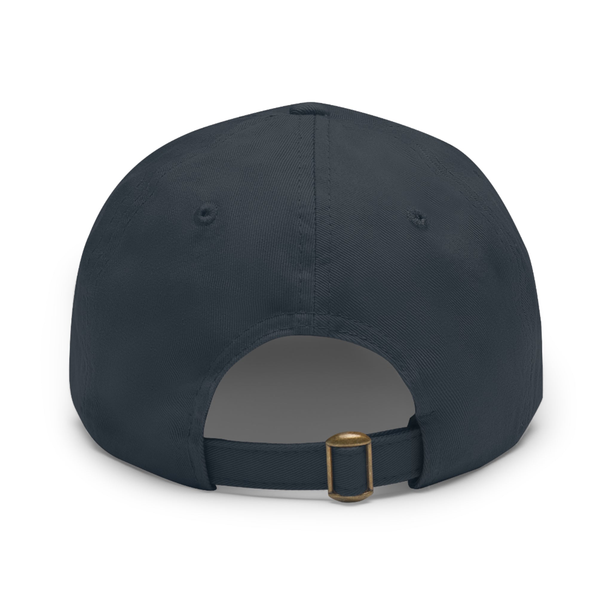 92 - Dad Hat with Leather Patch Multi Color (Rectangle)