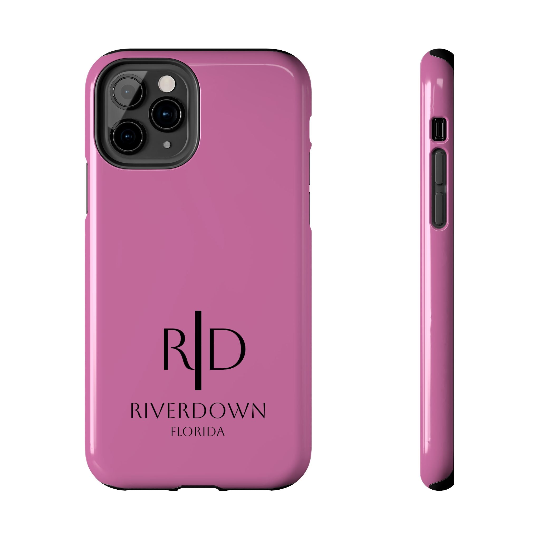 924 - Phone Case Pink Peddle — Durable Protective Phone Cover with Monogram Logo