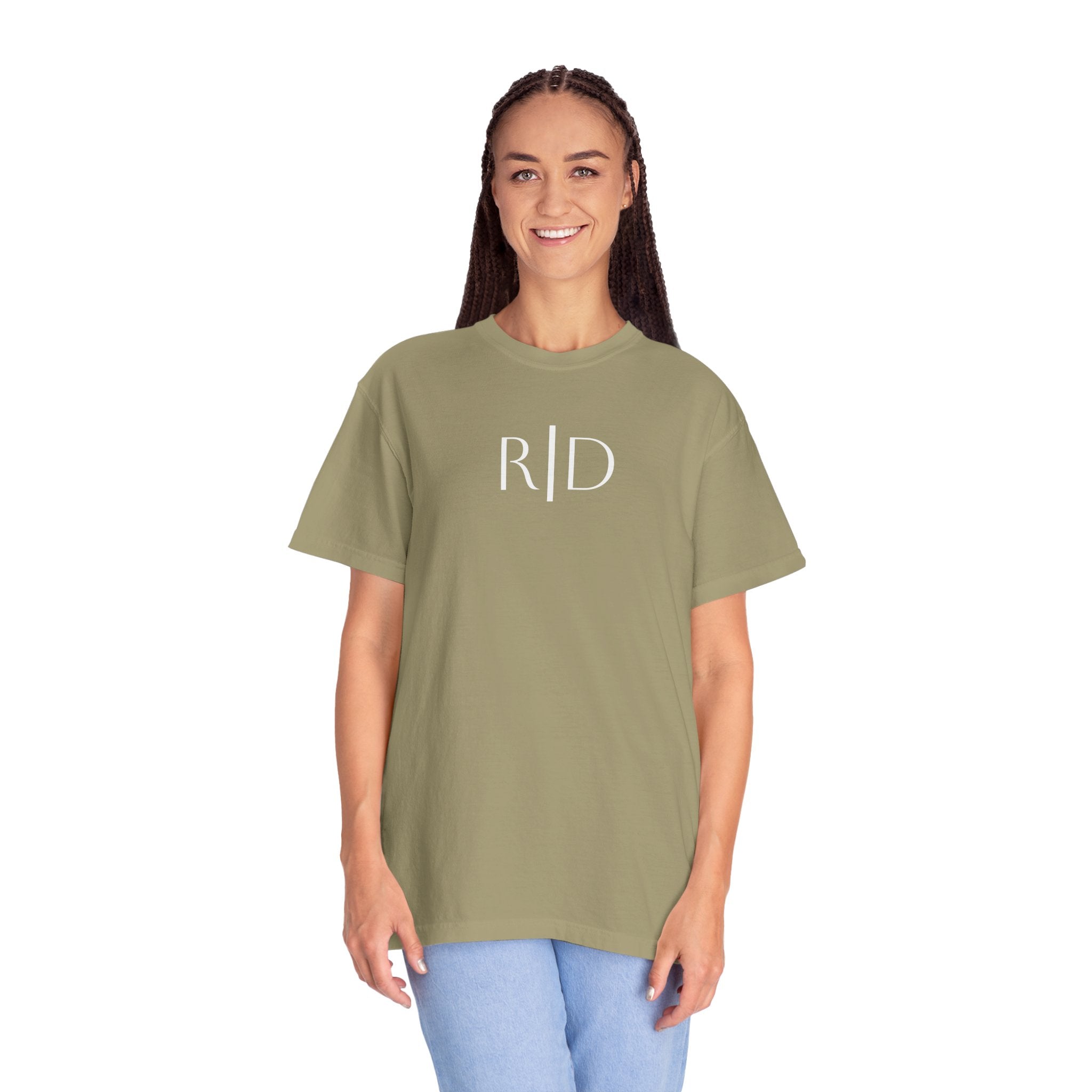 101 -  Tee Multi Colors Monogram R|D River Down Shop Classic Tee — Minimalist Initials T-Shirt