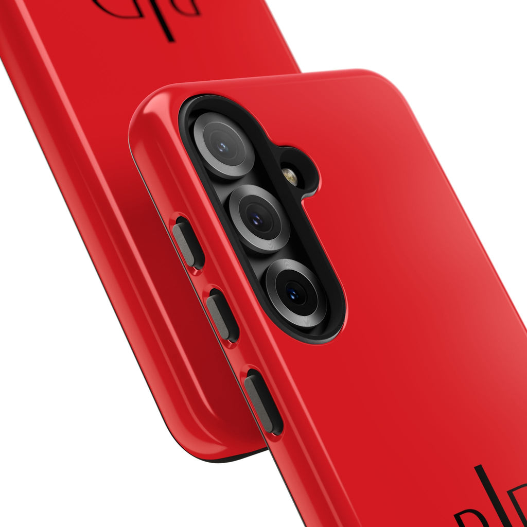 924 - Phone Case Red Berry — Durable Protective Phone Cover with Monogram Logo