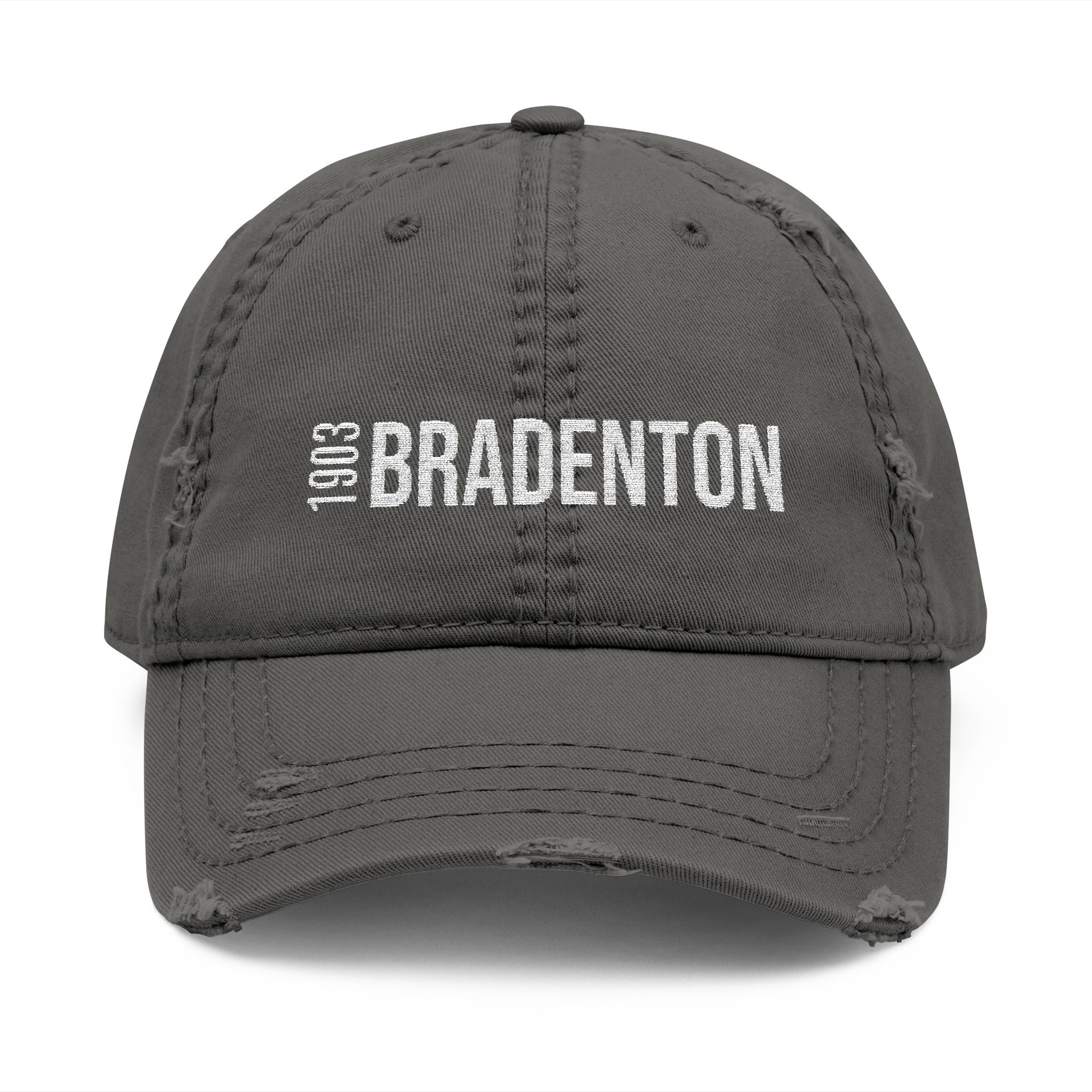 92 - Hat Multi Colors Distressed Embroidered 'Riverdown' Dad Hat – Vintage Washed Baseball Cap