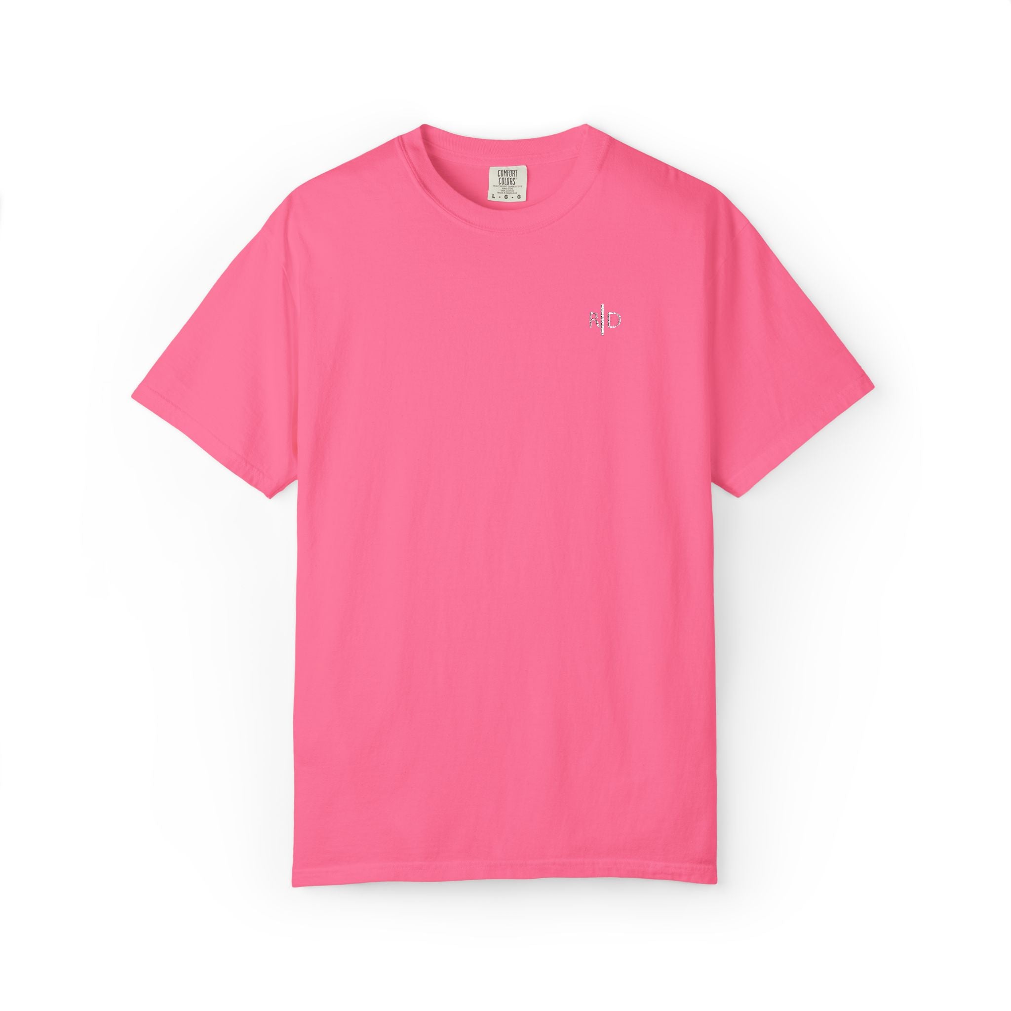 101 - Embroidered RD Logo T-Shirt — Soft Garment-Dyed Casual Tee