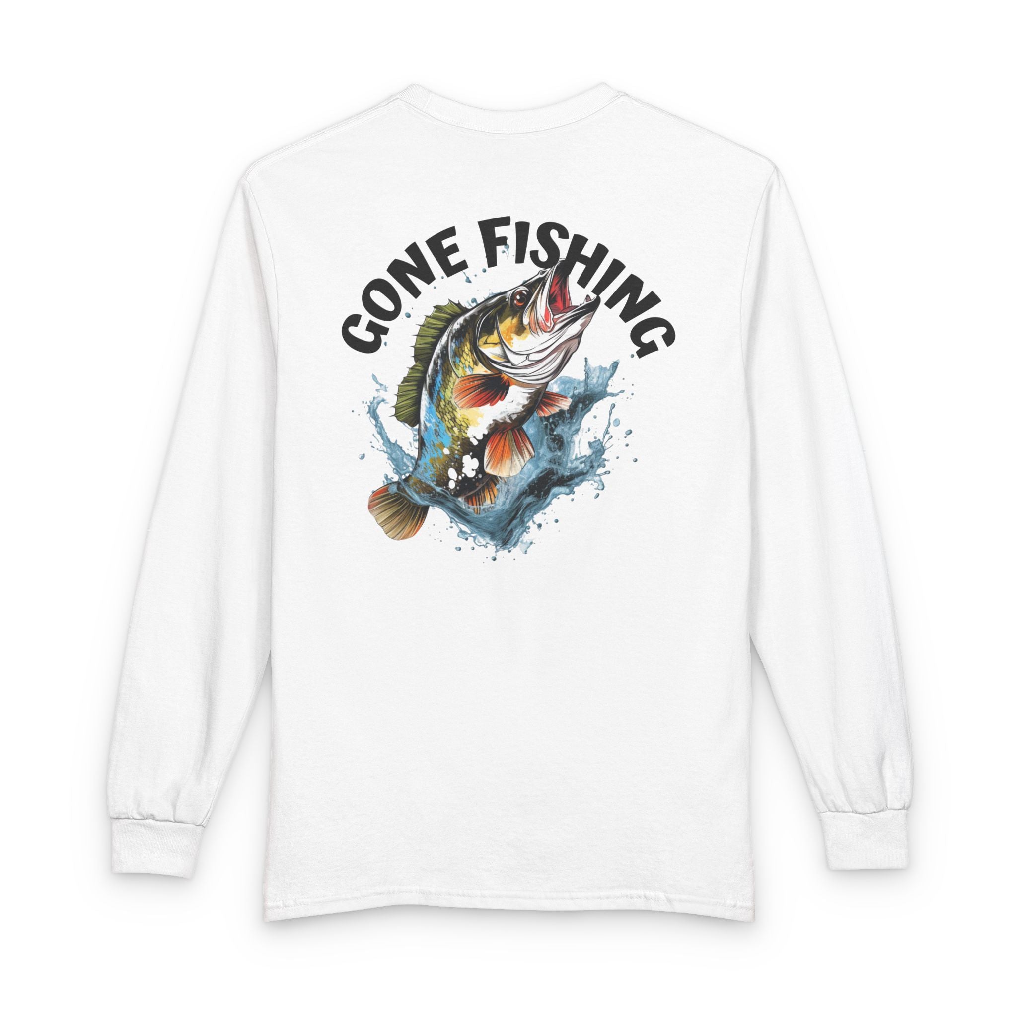 2 - Gone Fishing Long Sleeve Shirt — Riverdown Bass Graphic