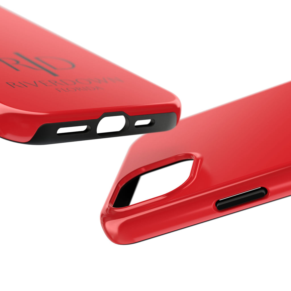 924 - Phone Case Red Berry — Durable Protective Phone Cover with Monogram Logo