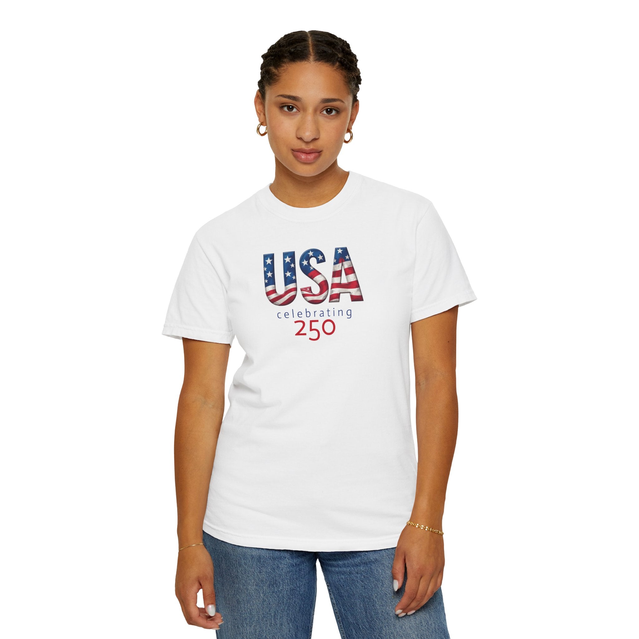 10  - Tee Multi Colors USA Celebrating 250 - T-Shirt