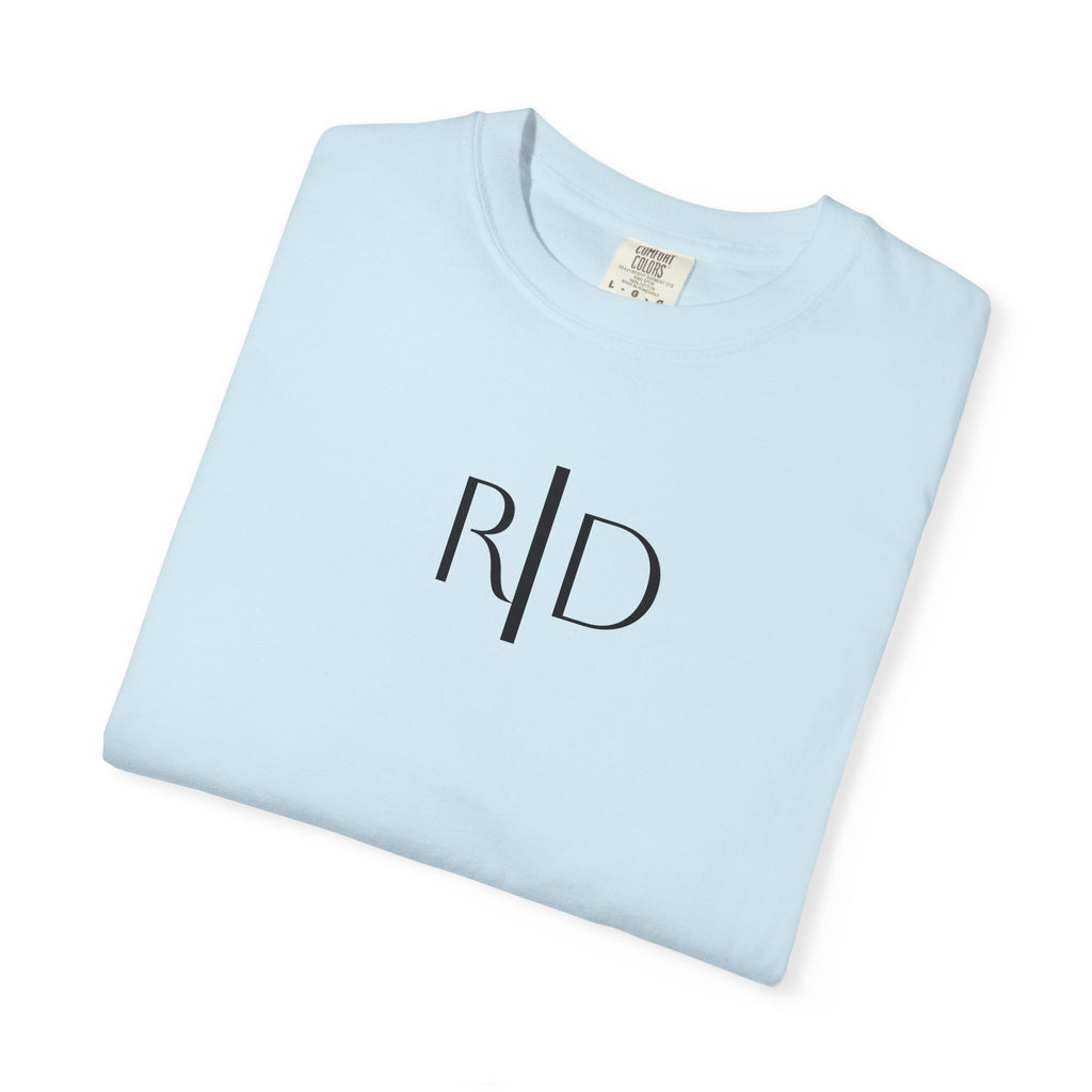 101 - Tee Multi Colors Monogram R|D River Down Shop Classic Tee — Minimalist Initials T-Shirt