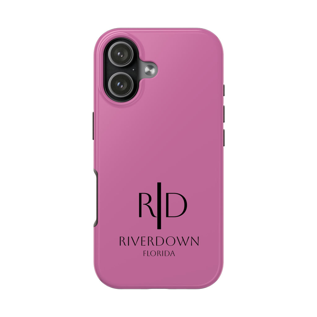 924 - Phone Case Pink Peddle — Durable Protective Phone Cover with Monogram Logo