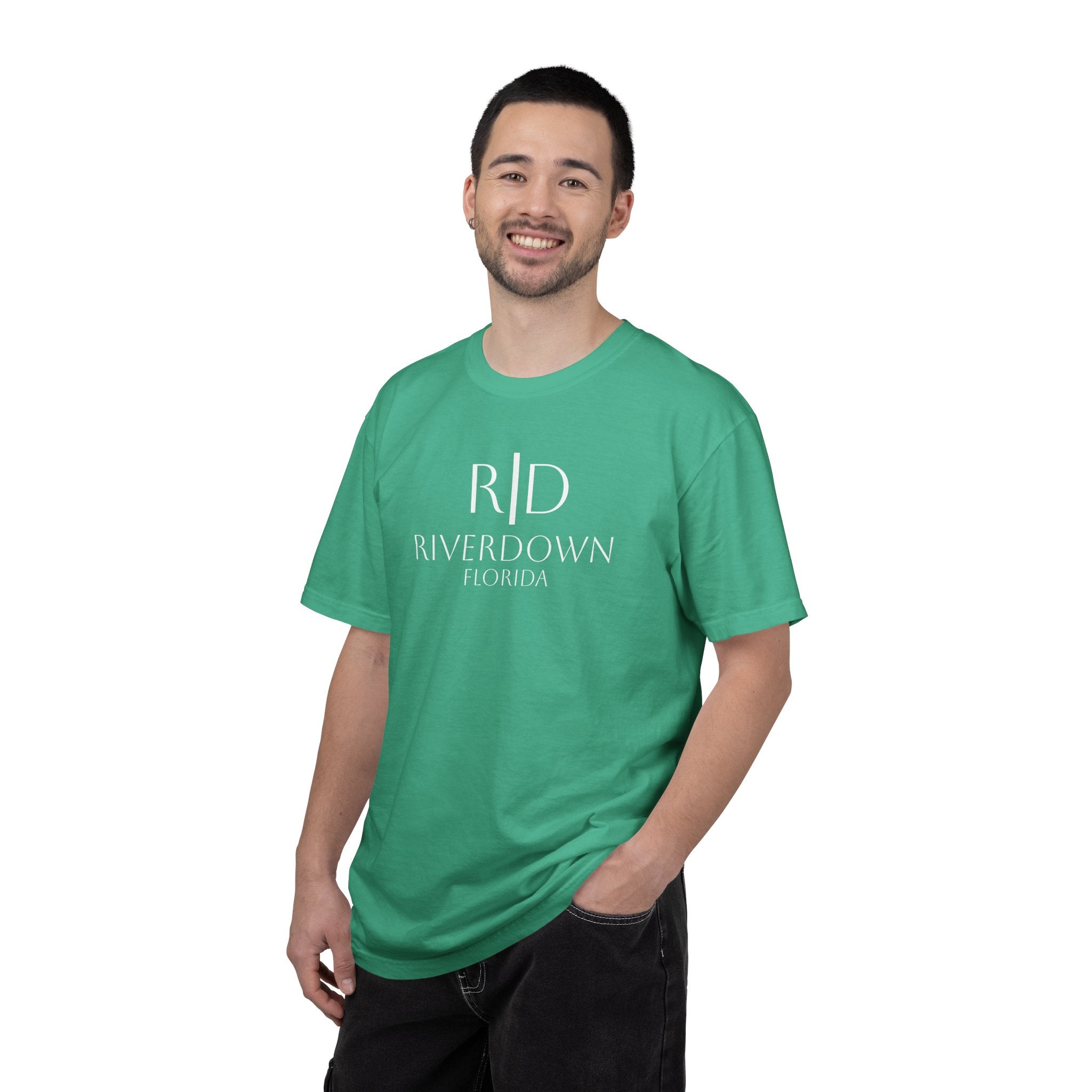 10 - Tee Multi Colors Sunset Relaxation — Minimalist Initials T-Shirt