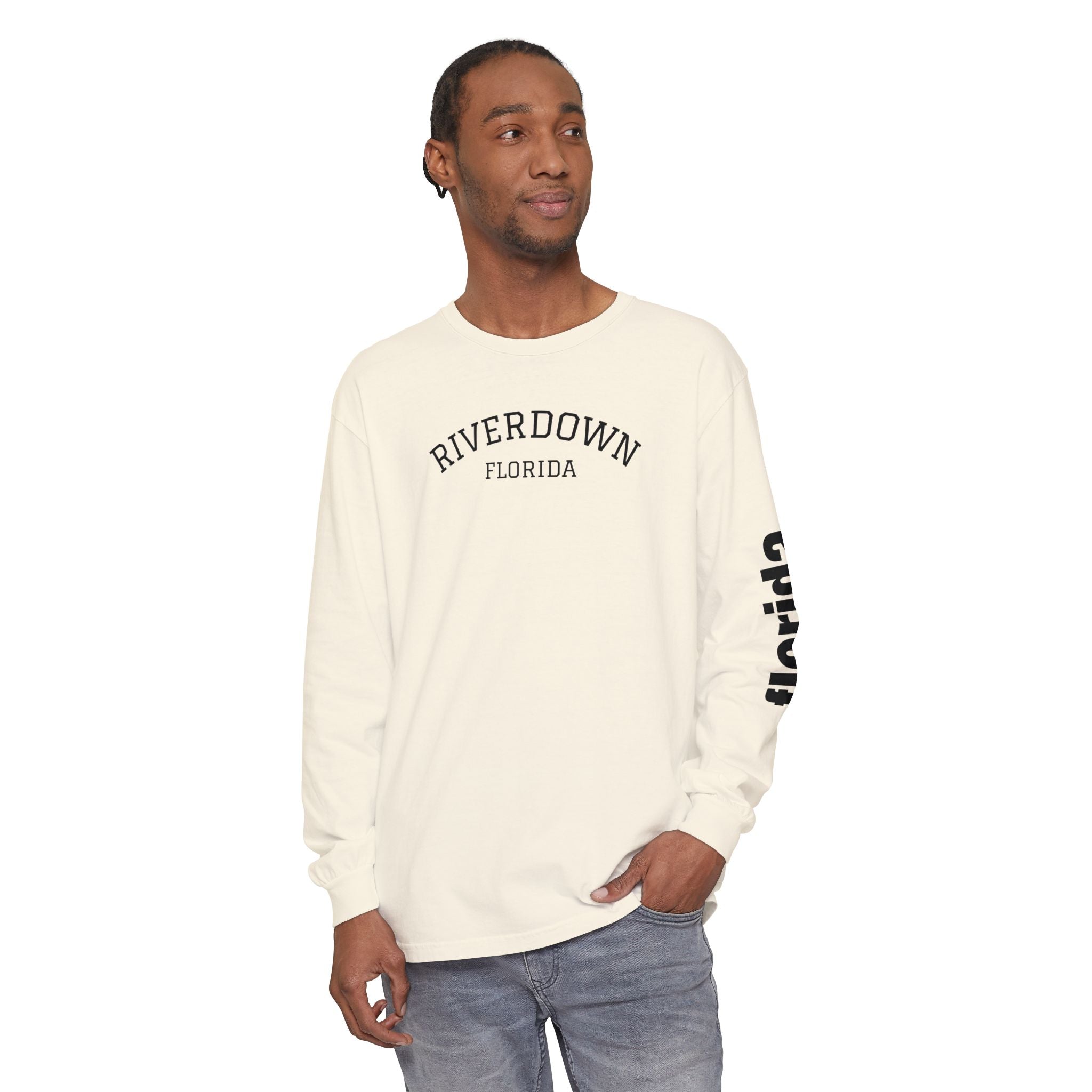 2 - Long Sleeve Tee Multi Colors 'R|D' — Florida Sleeve Graphic