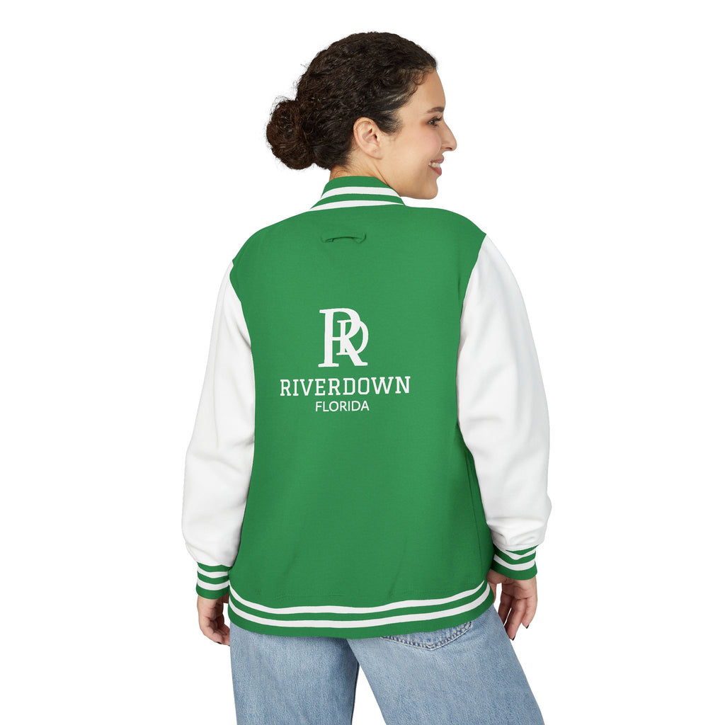 52 - Jacket Letterman - Classic Black & White Varsity Style with 'R|D' Chest Logo