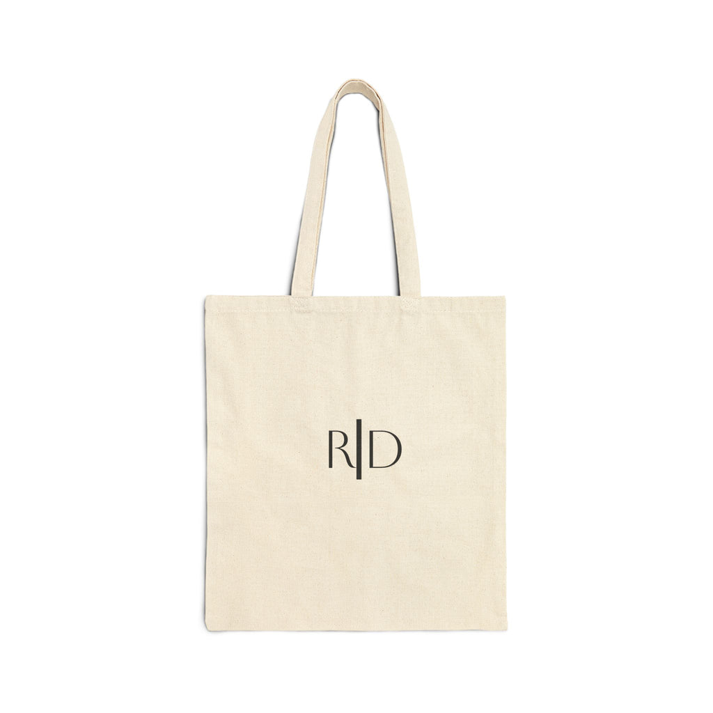 925 - Canvas Tote Bag — Minimal Monogram RD Eco Shopper