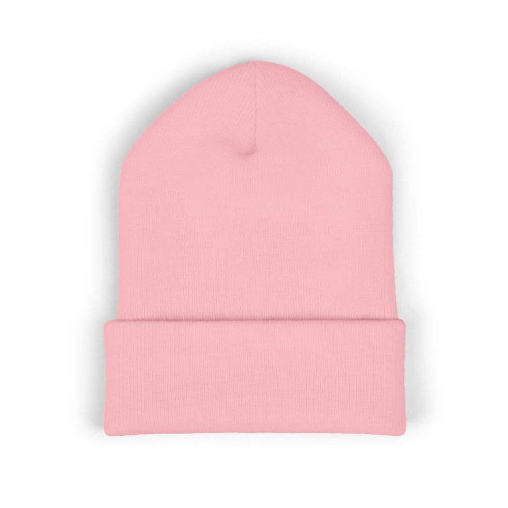 92 - RD Embroidered Cuffed Beanie — Classic Knit Hat, Bold Yellow