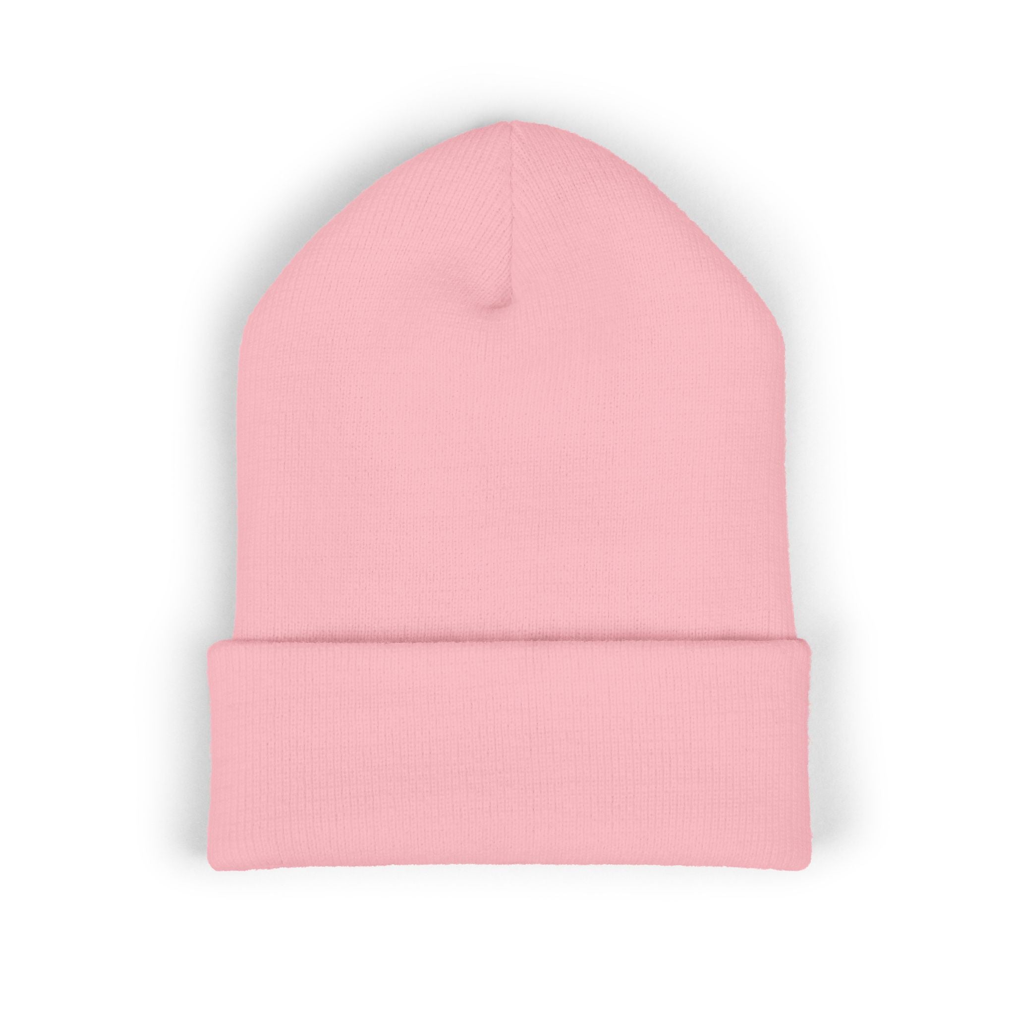 92 - RD Embroidered Cuffed Beanie — Classic Knit Hat, Bold Yellow