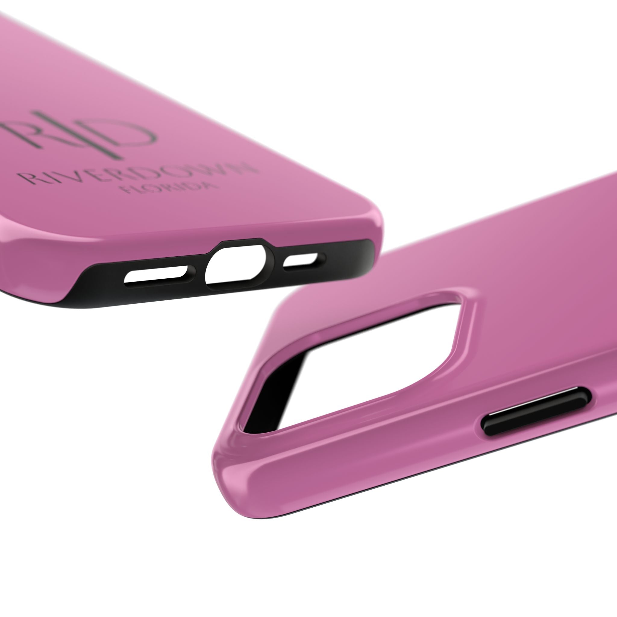 924 - Phone Case Pink Peddle — Durable Protective Phone Cover with Monogram Logo