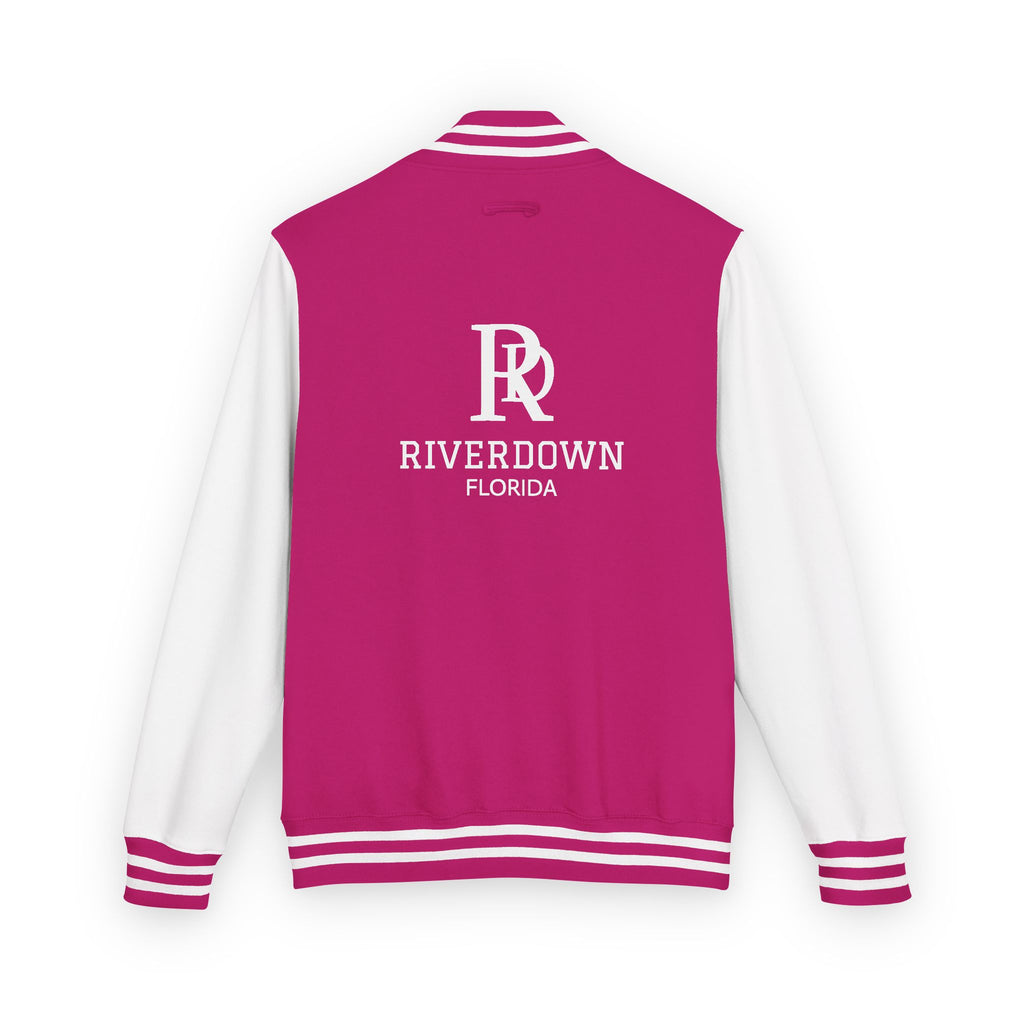 52 - Jacket Letterman - Classic Black & White Varsity Style with 'R|D' Chest Logo