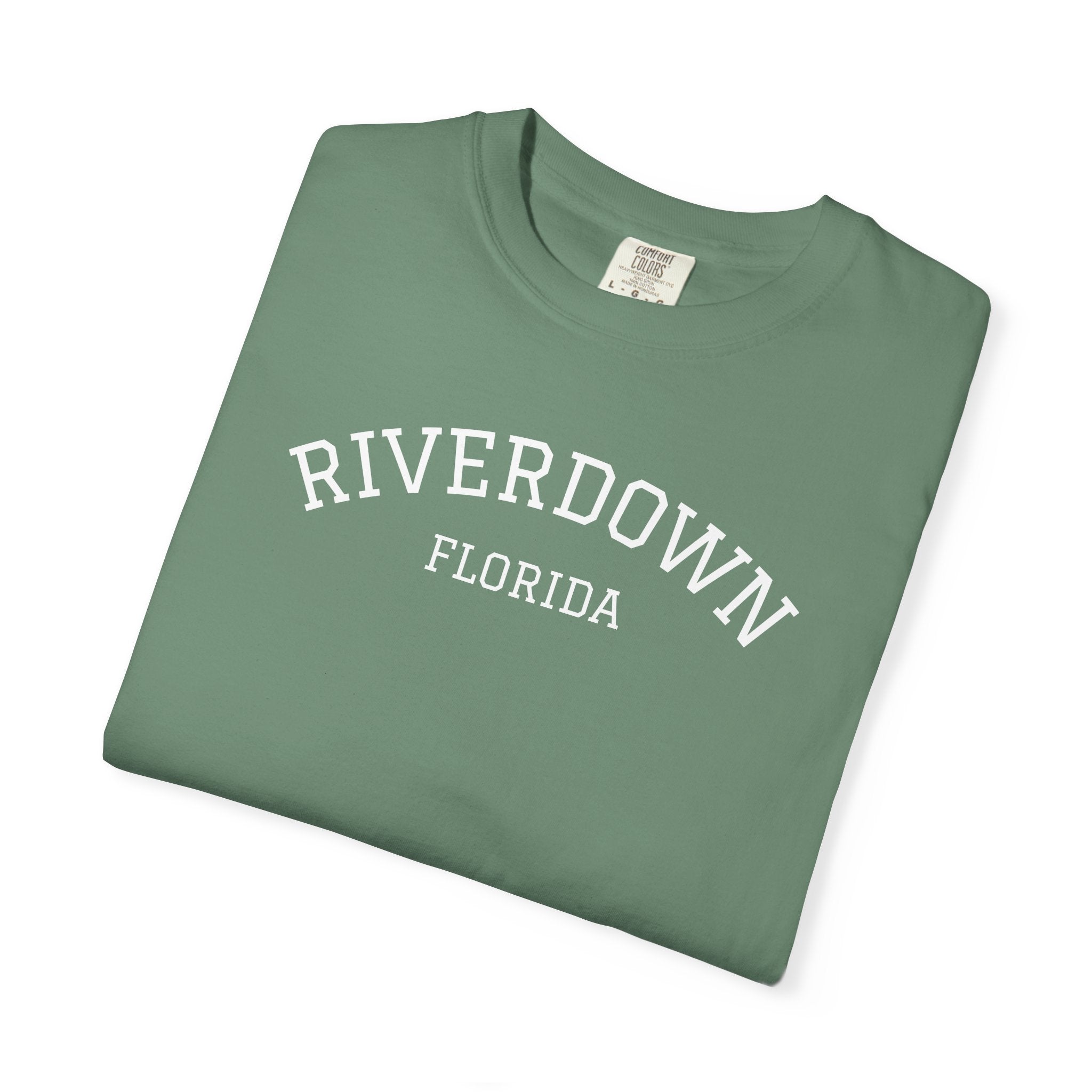 10 - Tee Multi Colors RIVERDOWN University Style -  Minimalist Initials T-Shirt