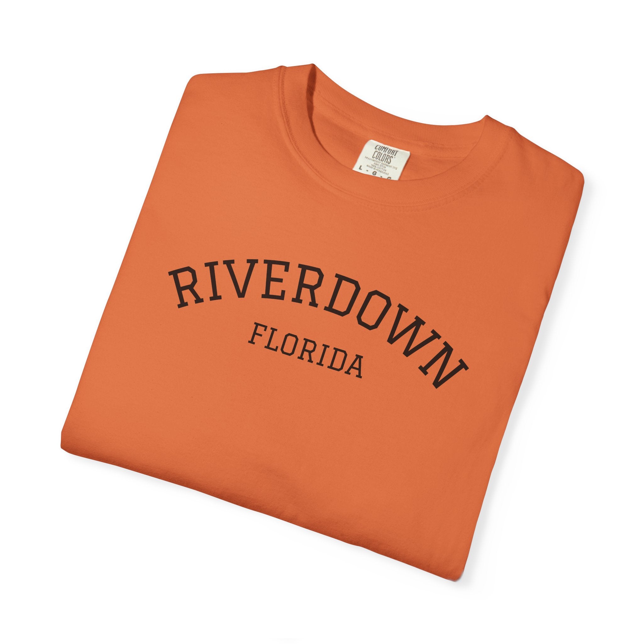 10 - Tee Multi Colors RIVERDOWN University Style -  Minimalist Initials T-Shirt