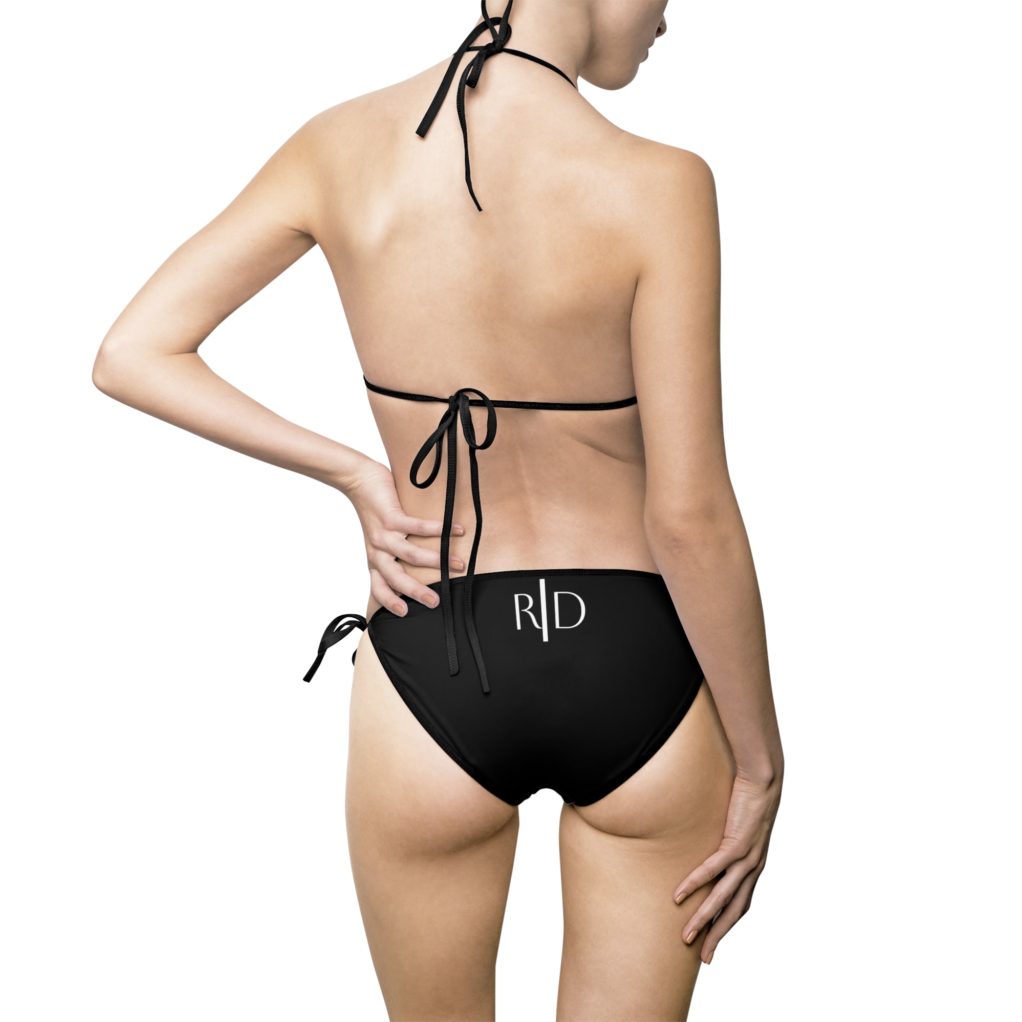 9 - Bikini Triangle Night — Women's Tie-Side Swimwear