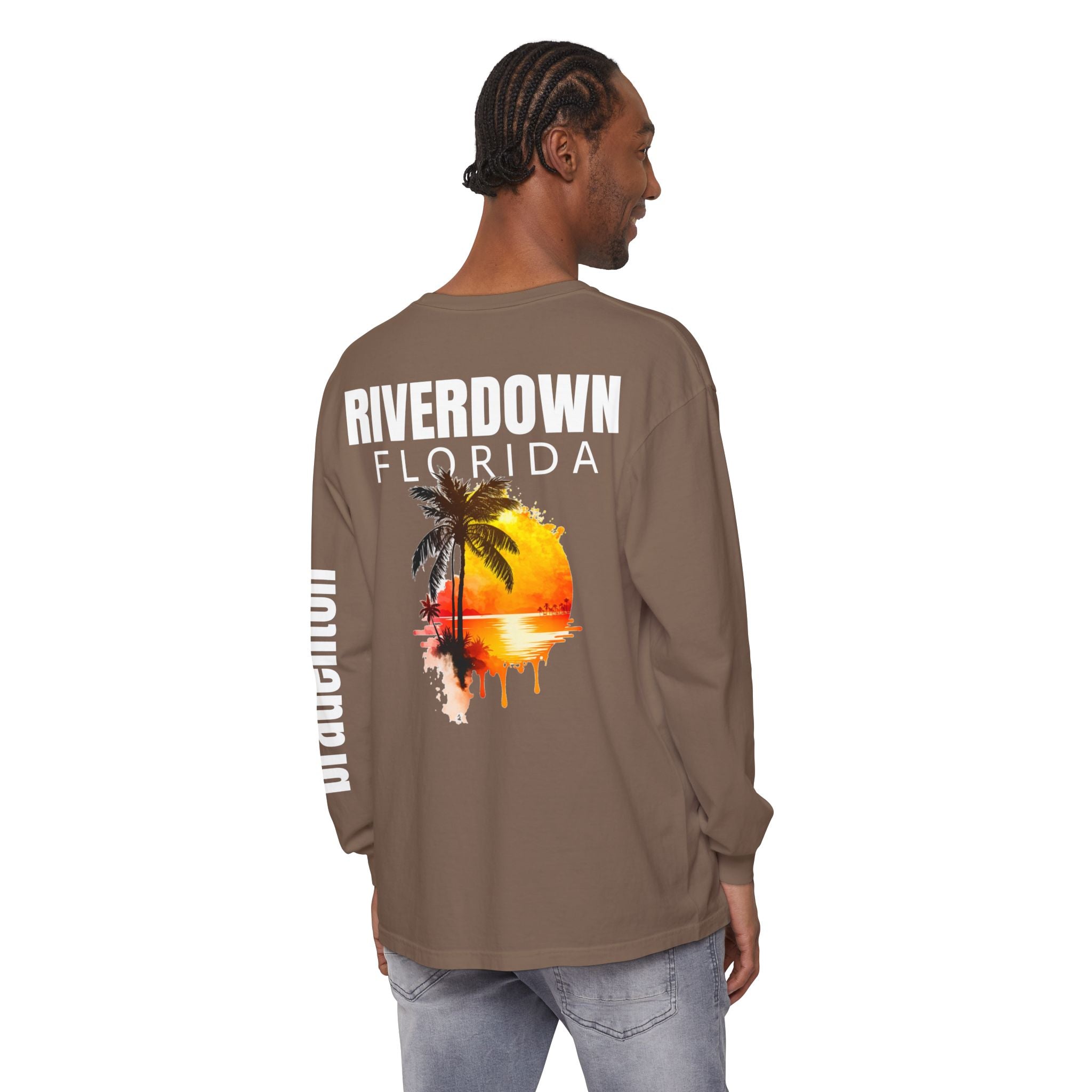 2 - Long Sleeve Bradenton Tee Multi Colors 'R|D' — Florida Sleeve Graphic