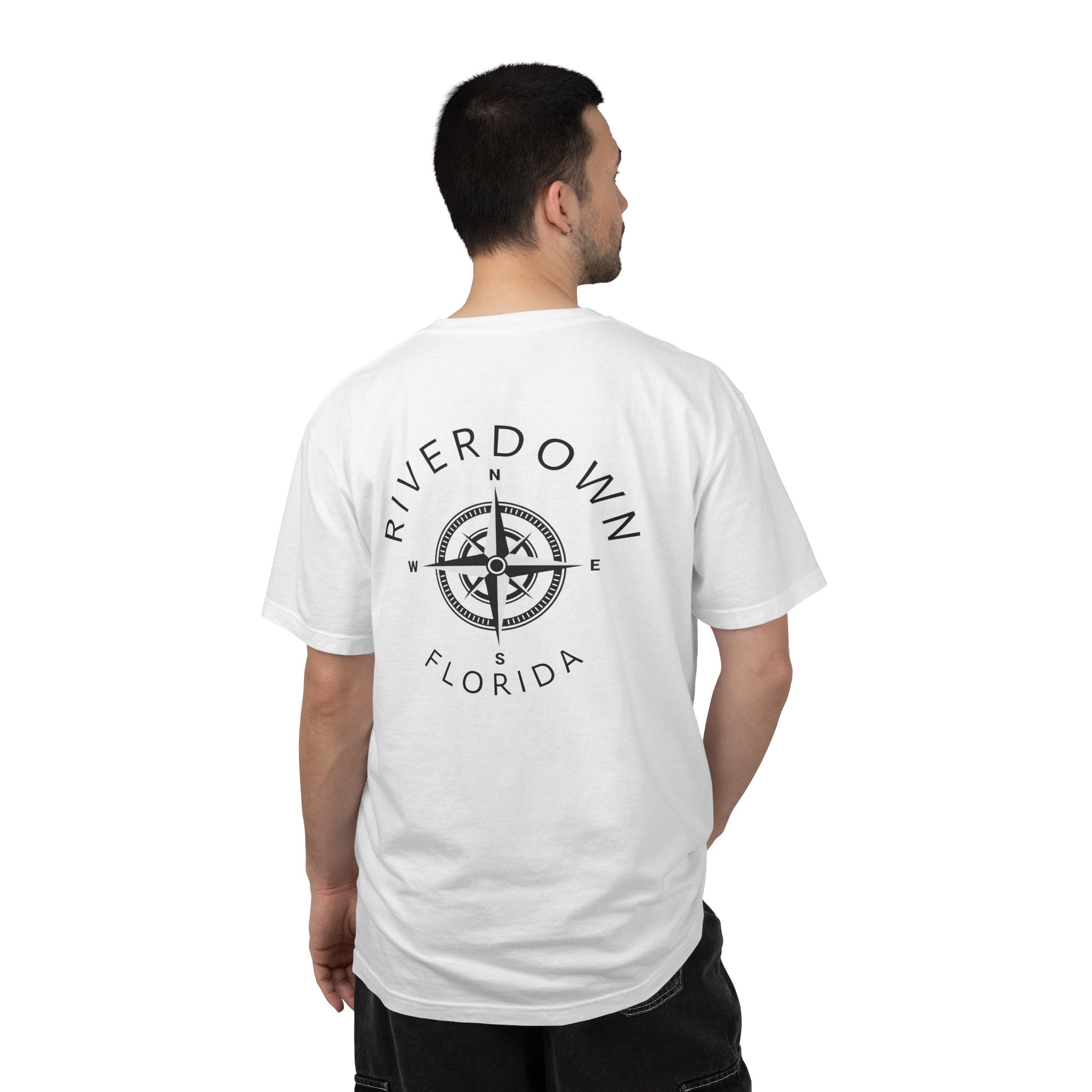10 - Tee Multi Colors Compass — Minimalist Initials T-Shirt