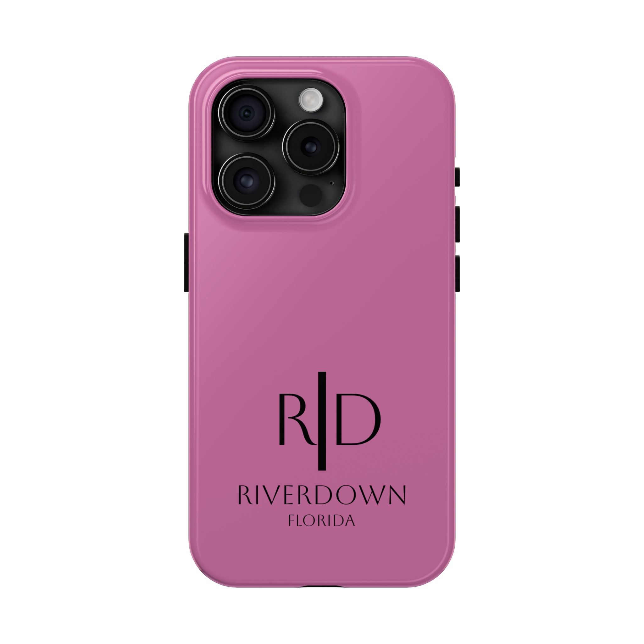 924 - Phone Case Pink Peddle — Durable Protective Phone Cover with Monogram Logo