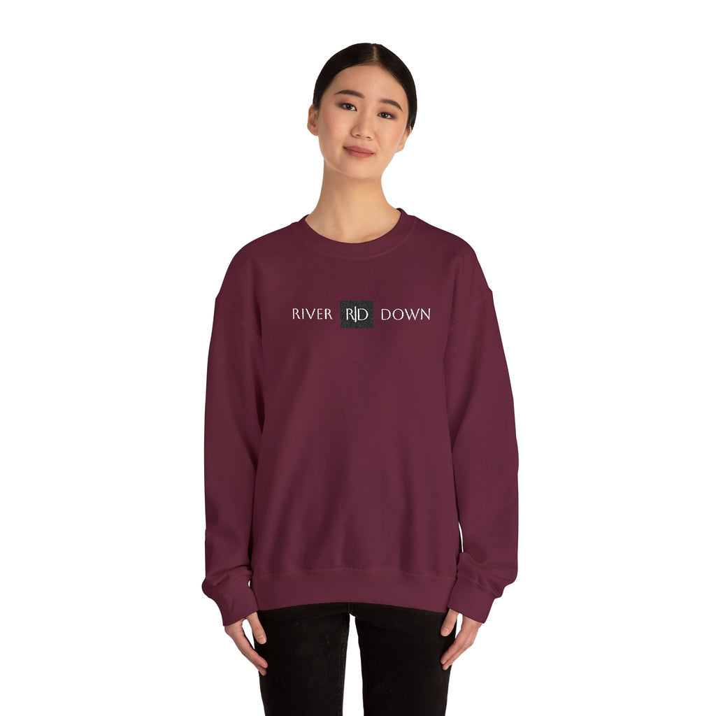 3 - Sweatshirt Embroidered Square RD Minimal Graphic Crewneck Sweatshirt — Small Black Patch Logo