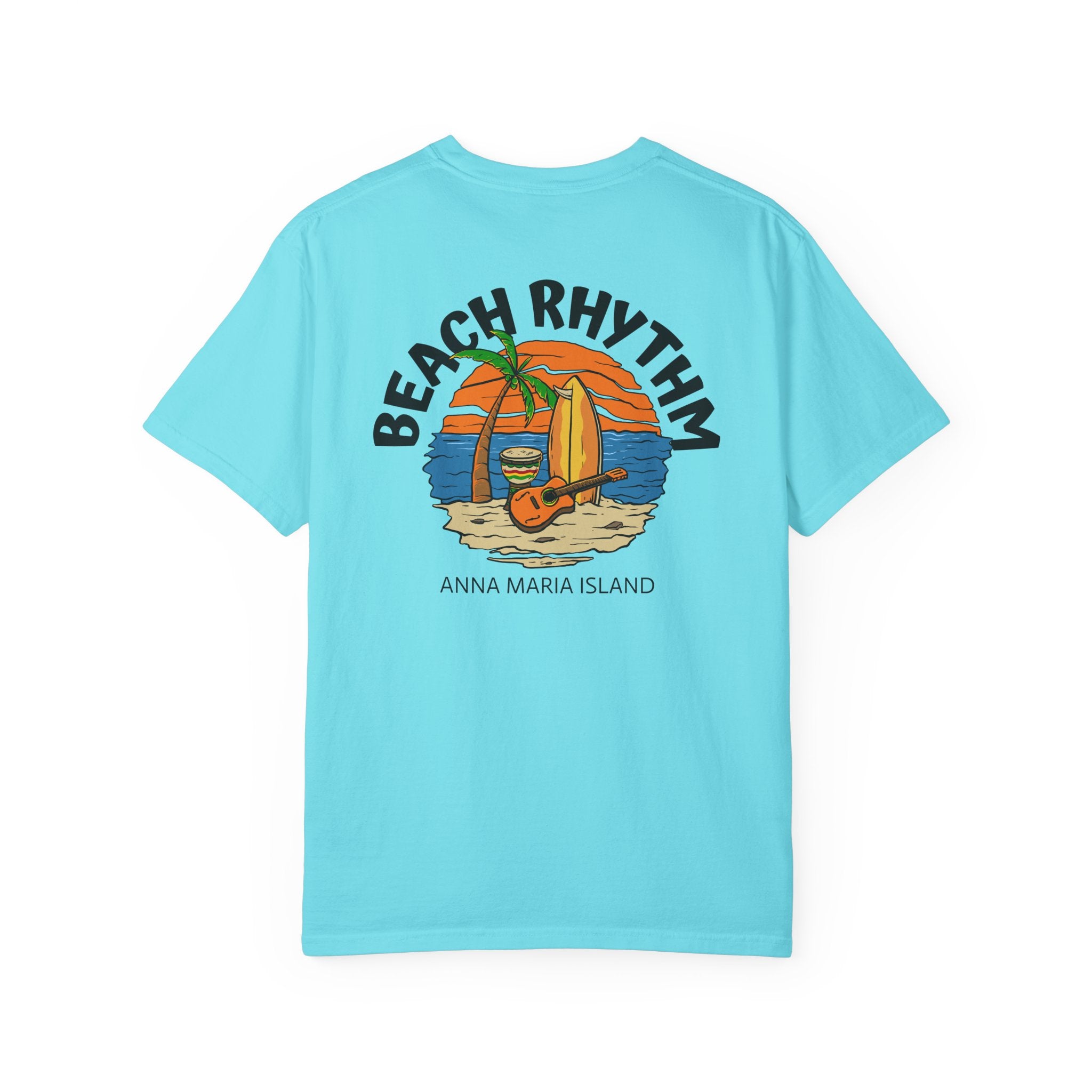10 - Tee Multi Colors Beach Rhythm Minimalist Initials T-Shirt