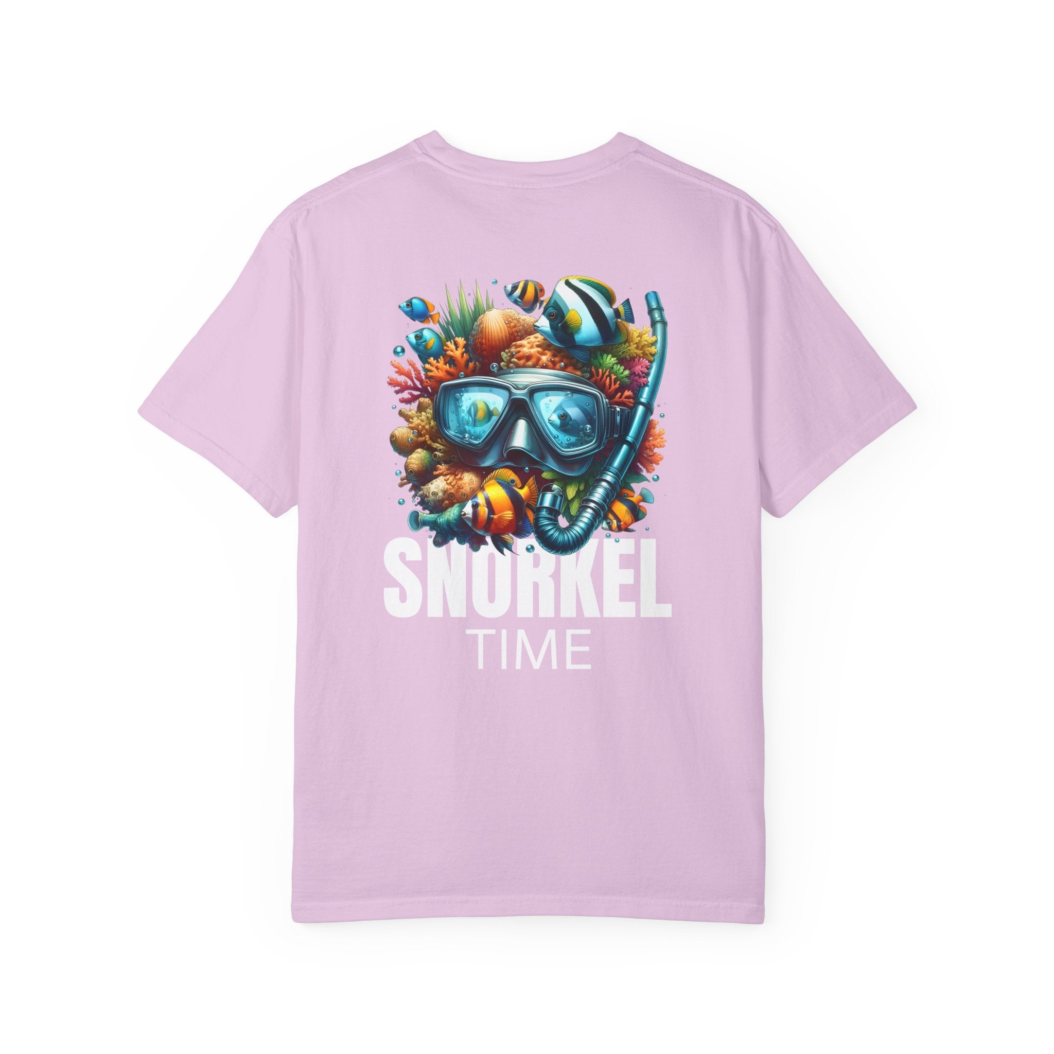 10 - Tee Multi Colors Snorkel Time - Minimalist Initials T-Shirt