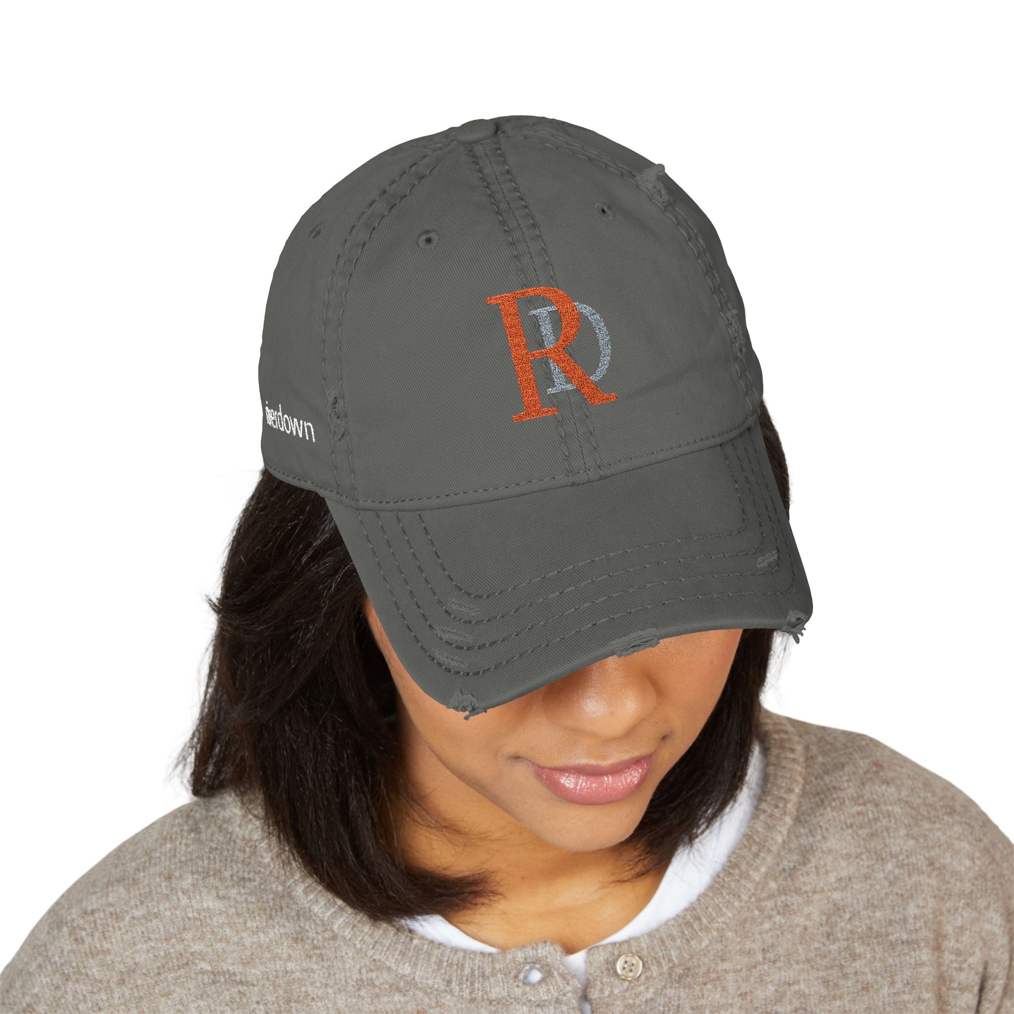 920 - Hat Multi Colors RD Distressed Embroidered 'Riverdown' Dad Hat – Vintage Washed Baseball Cap