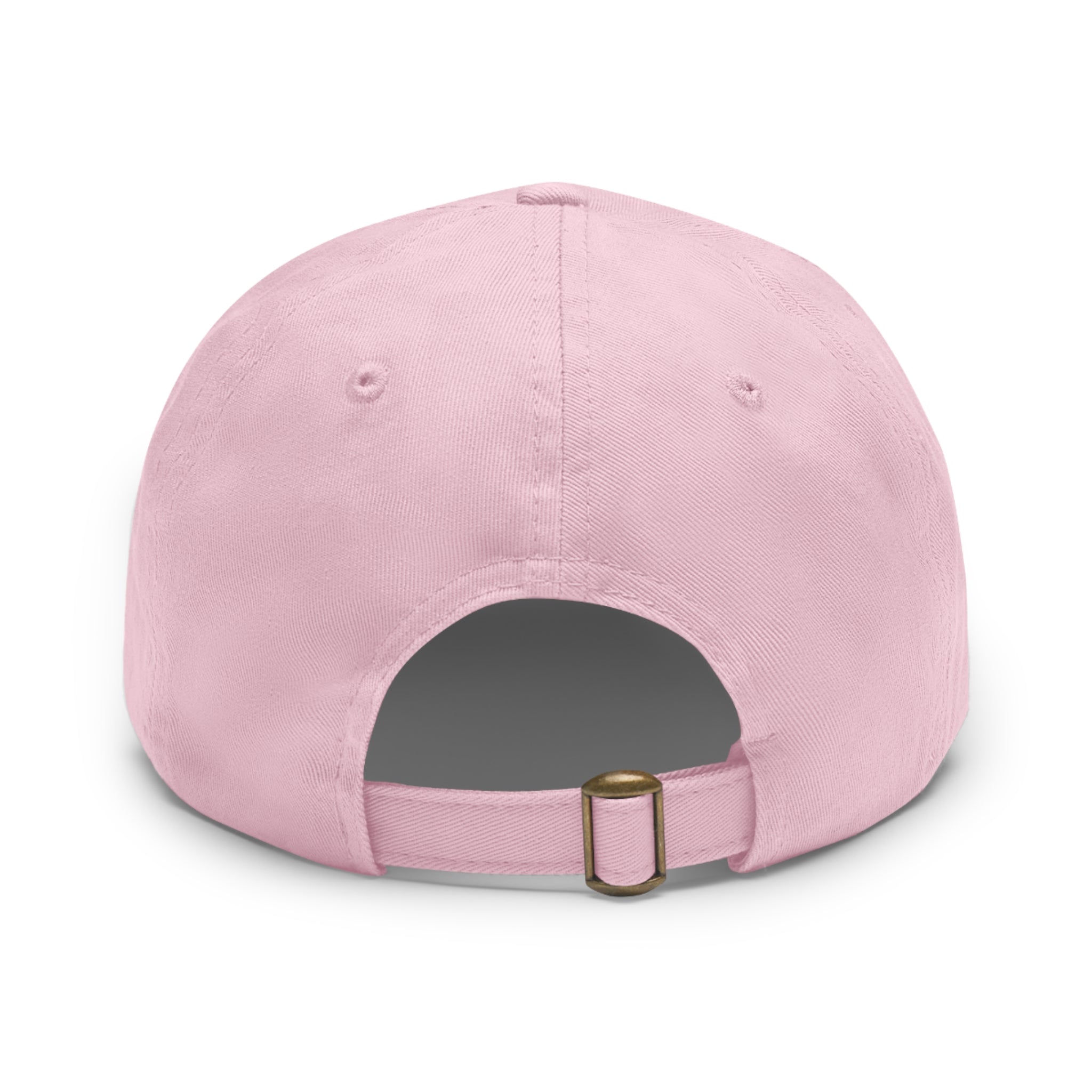92 - Dad Hat with Leather Patch Multi Color (Rectangle)