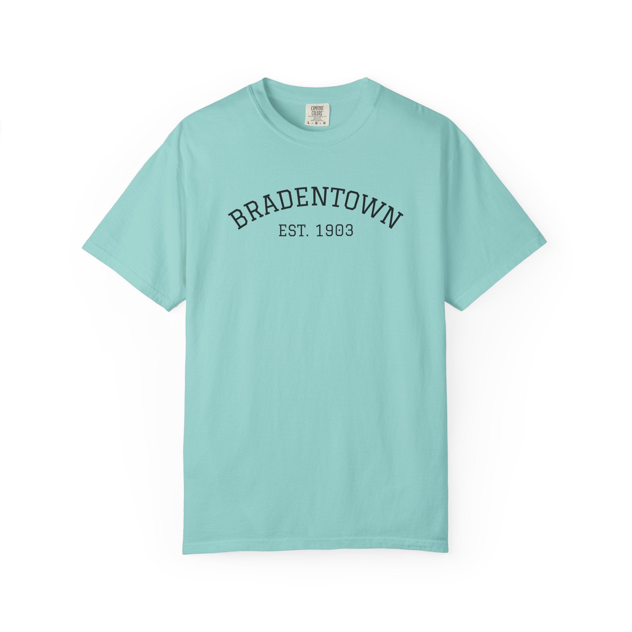 101 -  Tee Multi Colors Bradentown Classic Tee — Minimalist Initials T-Shirt